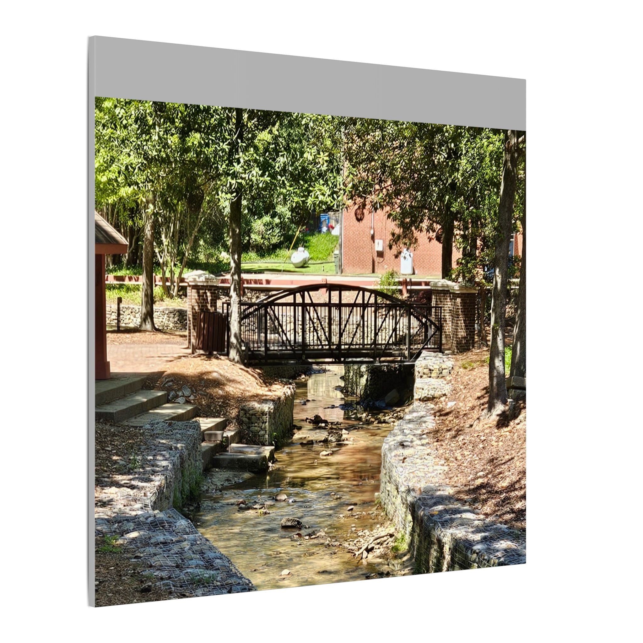 Park Footbridge Photograph Matte Canvas | Stretched Wall Art