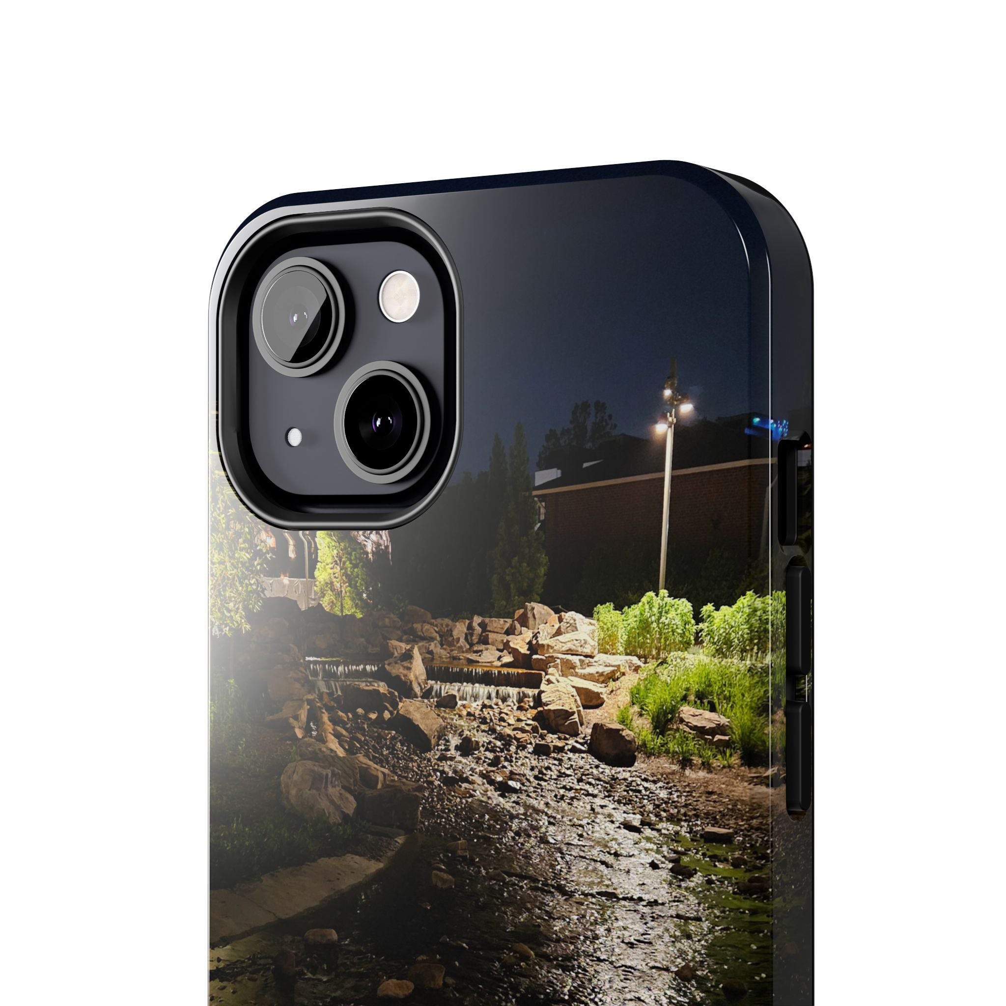 Night River Phone Case — Moody Outdoor Landscape Protective Cover