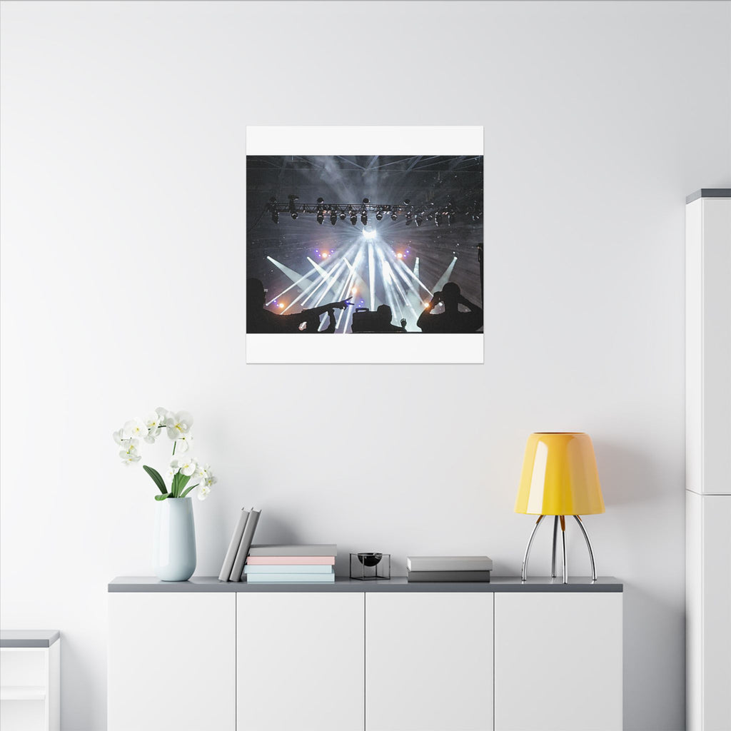 Concert Stage Lights Canvas, Matte Stretched Wall Art | Live Music