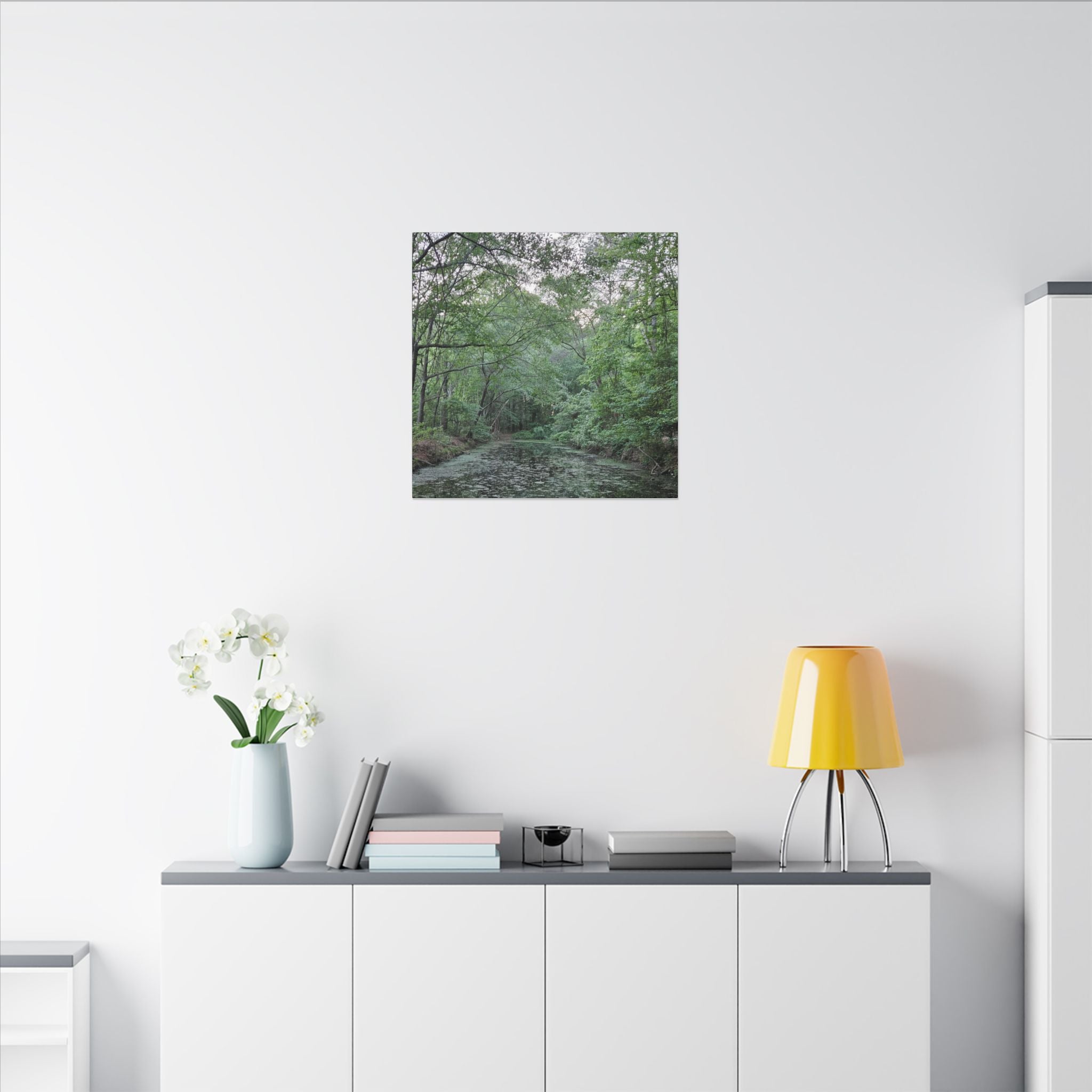Mossy Pond Canvas Matte Stretched Wall Art