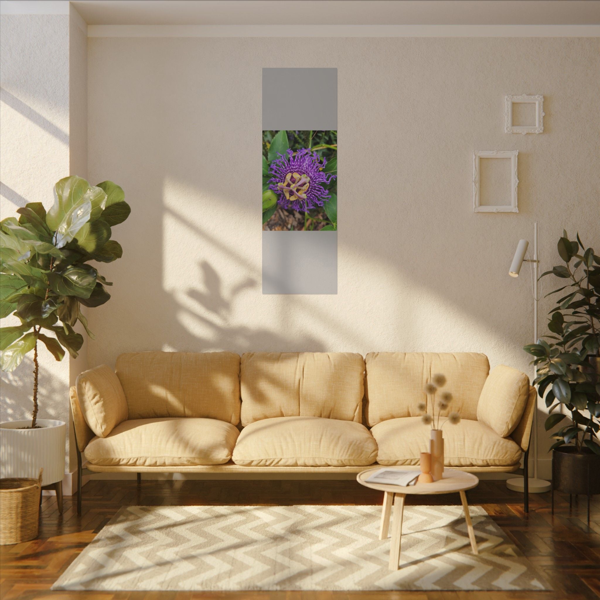 Purple Passionflower Botanical Canvas