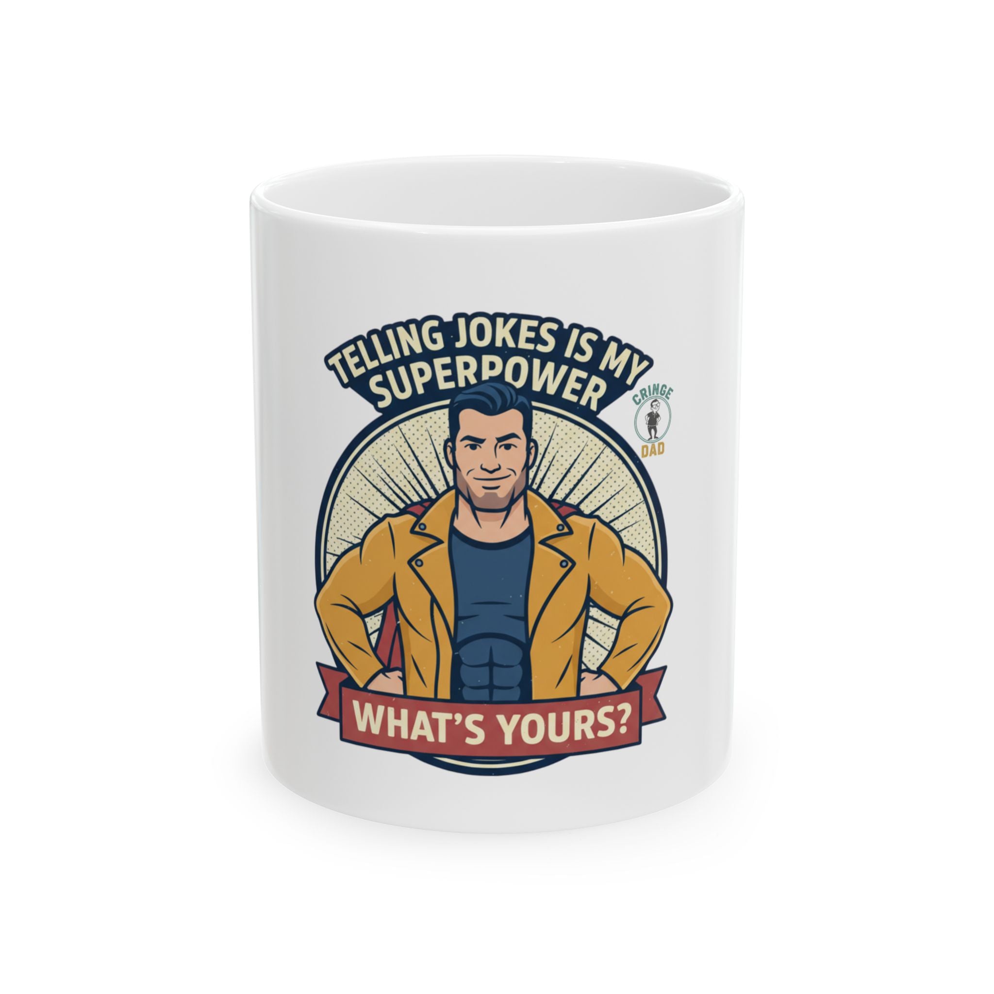 Telling Jokes Is My Superpower Mug | Ceramic Coffee Tea Cup