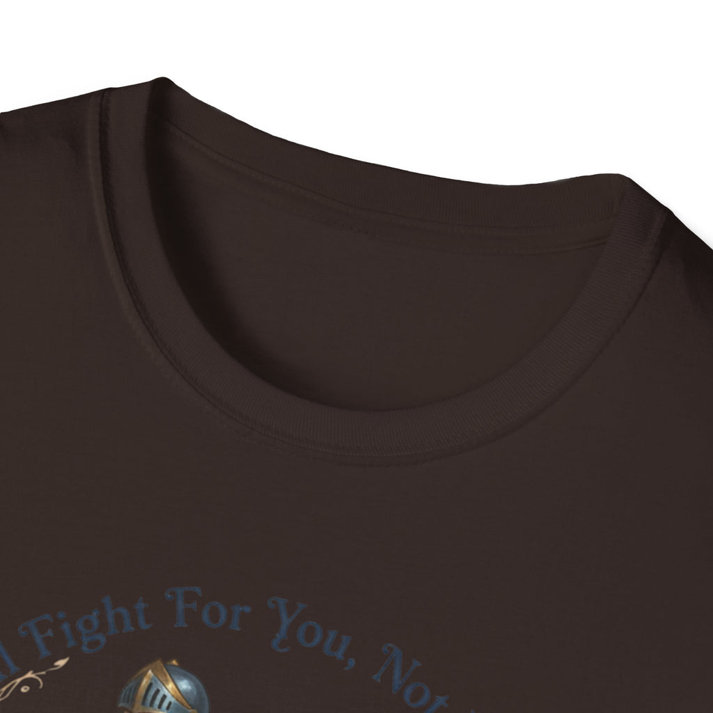 I Will Fight For You, Not With You Illustration T-Shirt | Fantasy Couple, Viper Motif