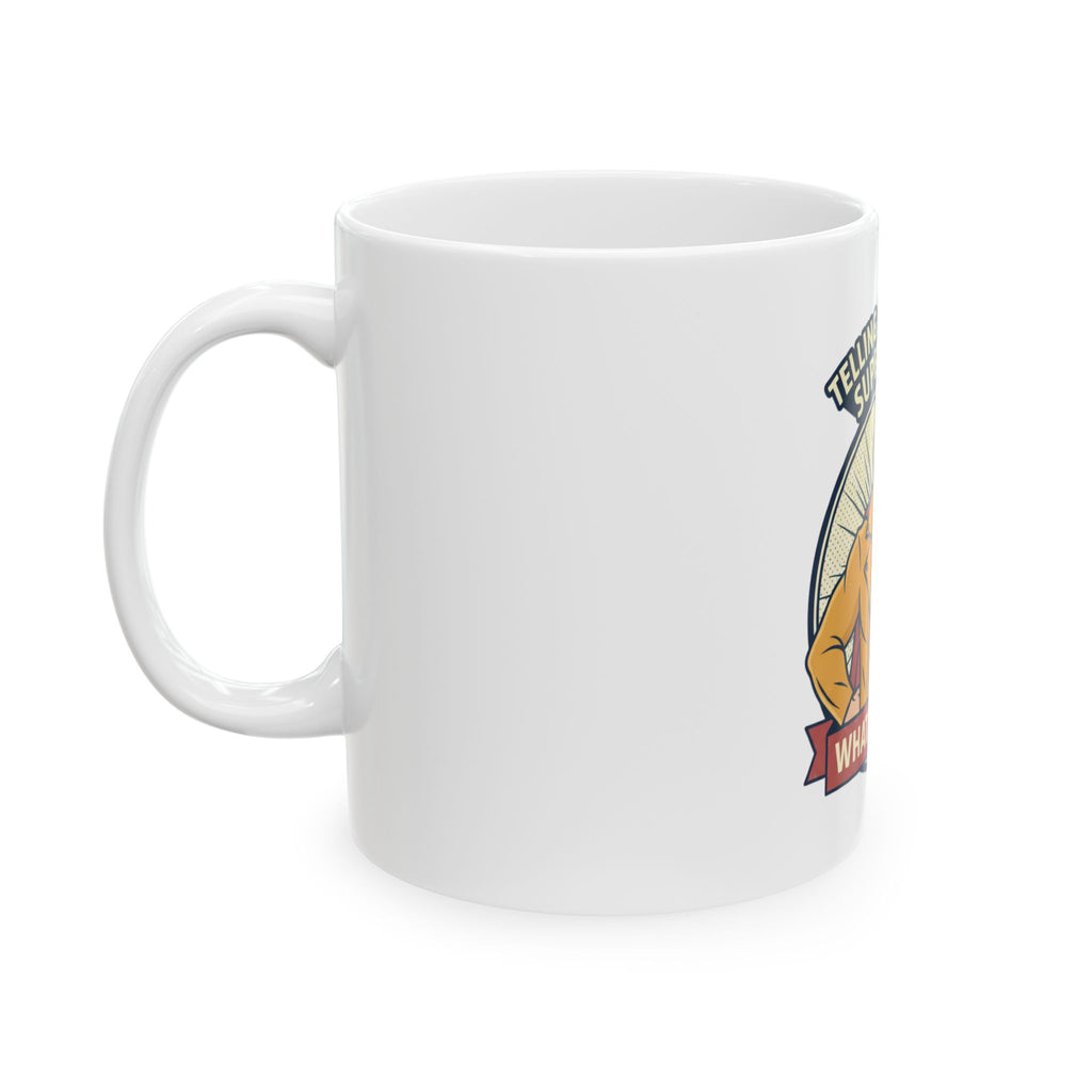 Telling Jokes Is My Superpower Mug | Ceramic Coffee Tea Cup