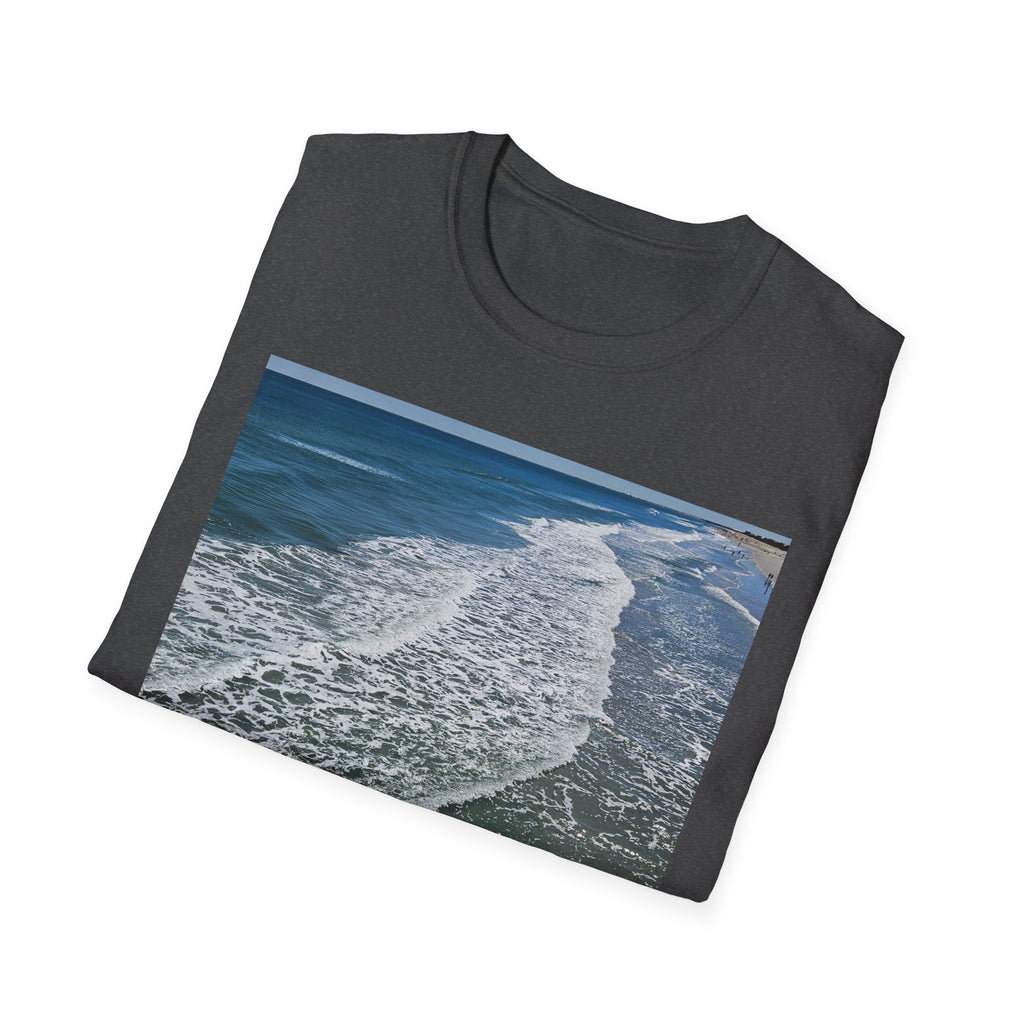 Beach Waves Photo T-Shirt — Coastal Ocean Surf Graphic Tee