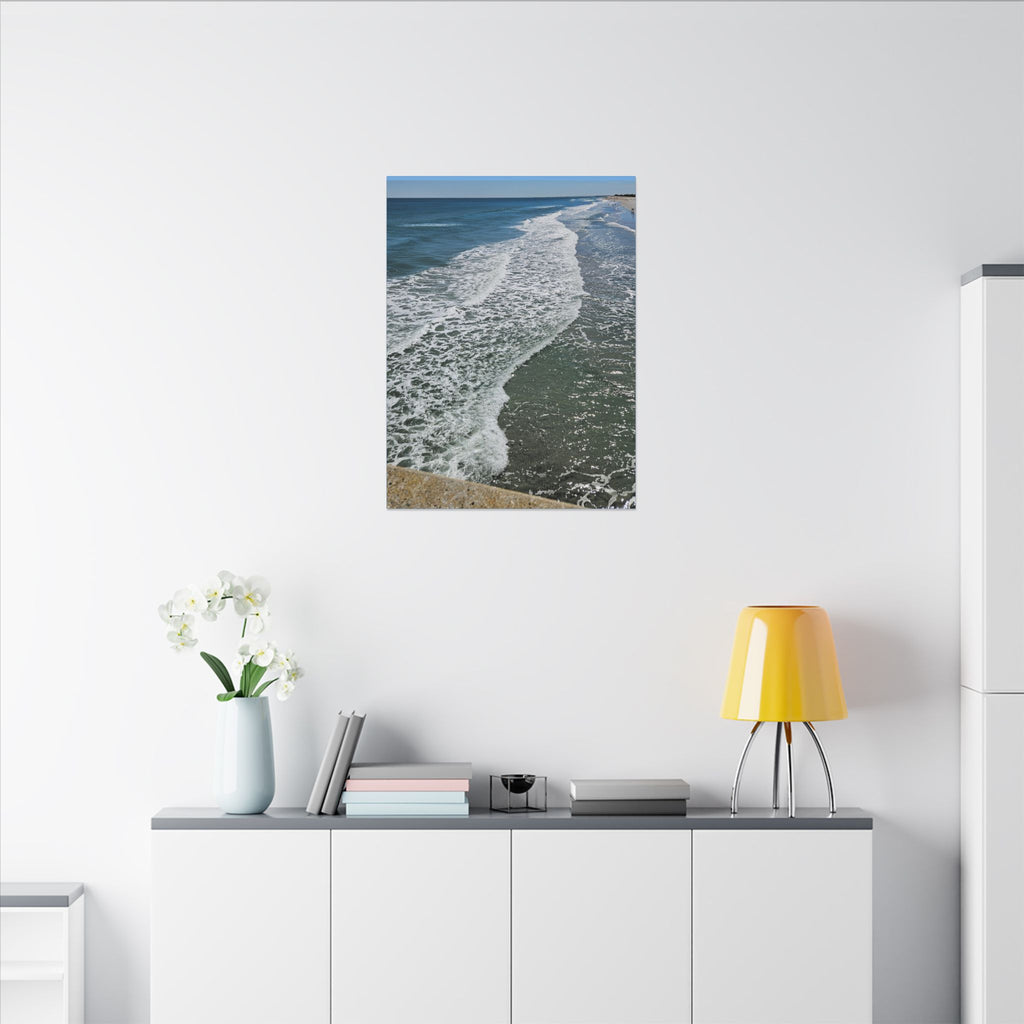 Ocean Shoreline Waves Canvas