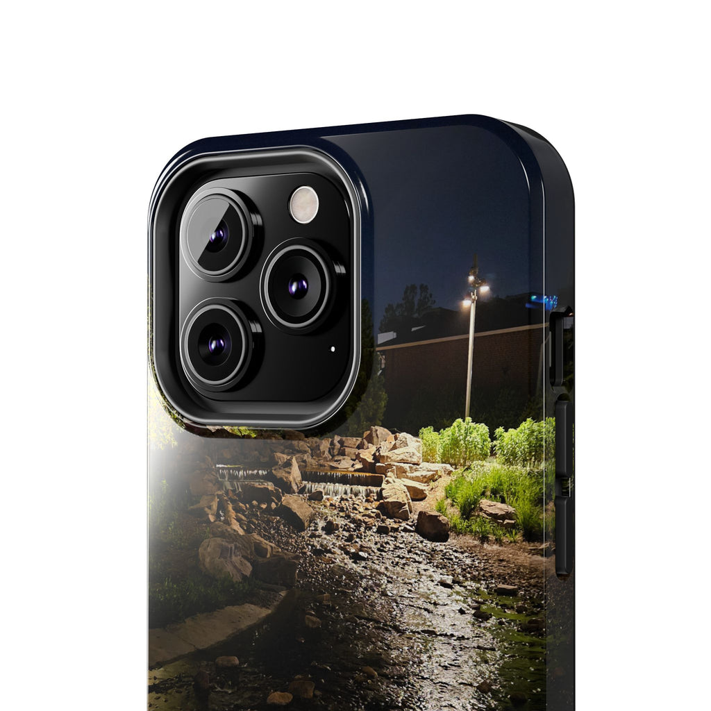 Night River Phone Case — Moody Outdoor Landscape Protective Cover