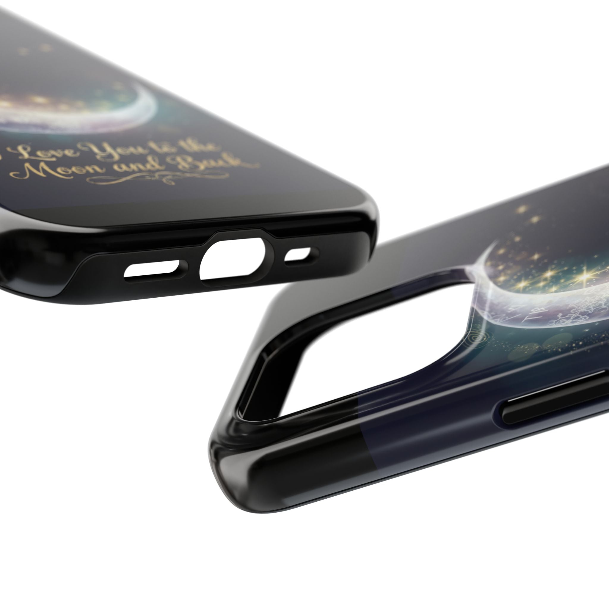 I Love You to the Moon and Back iPhone Case | Moon and Stars Tough Case