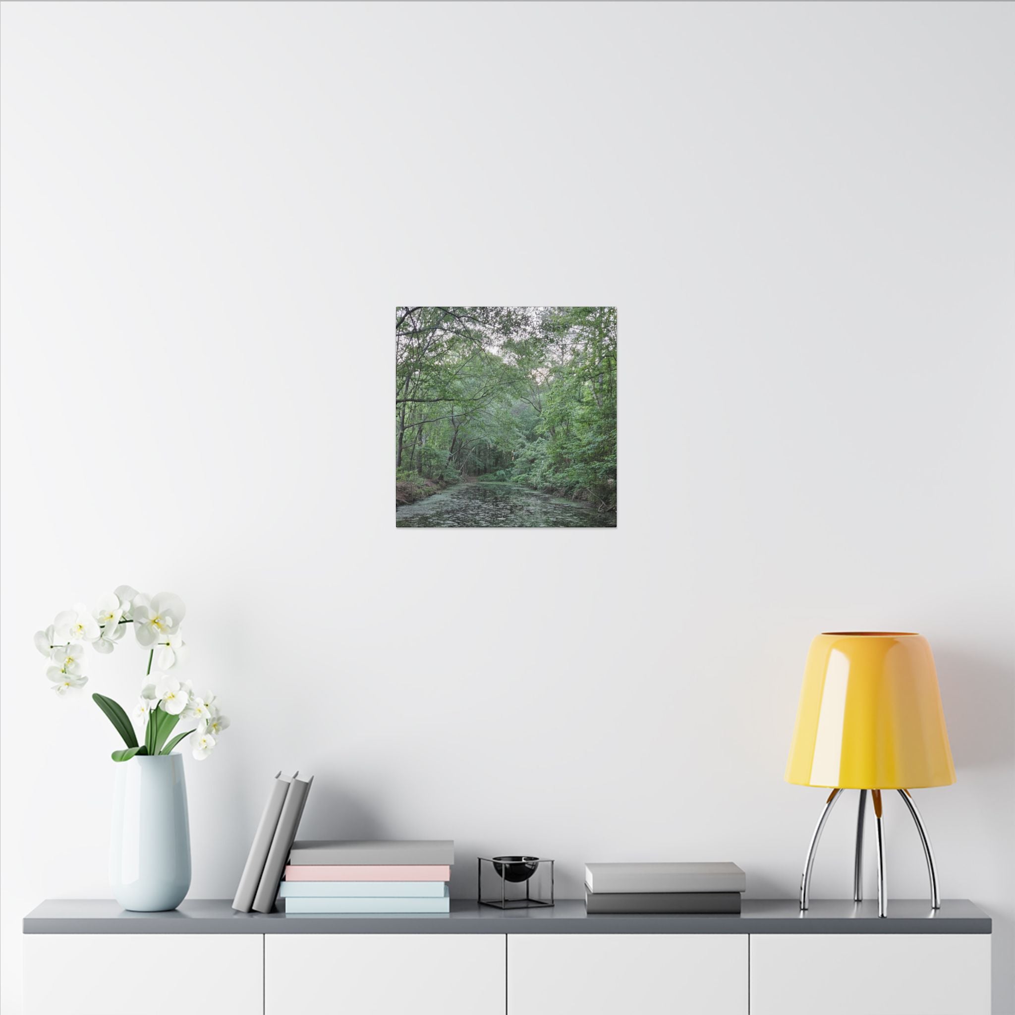 Mossy Pond Canvas Matte Stretched Wall Art