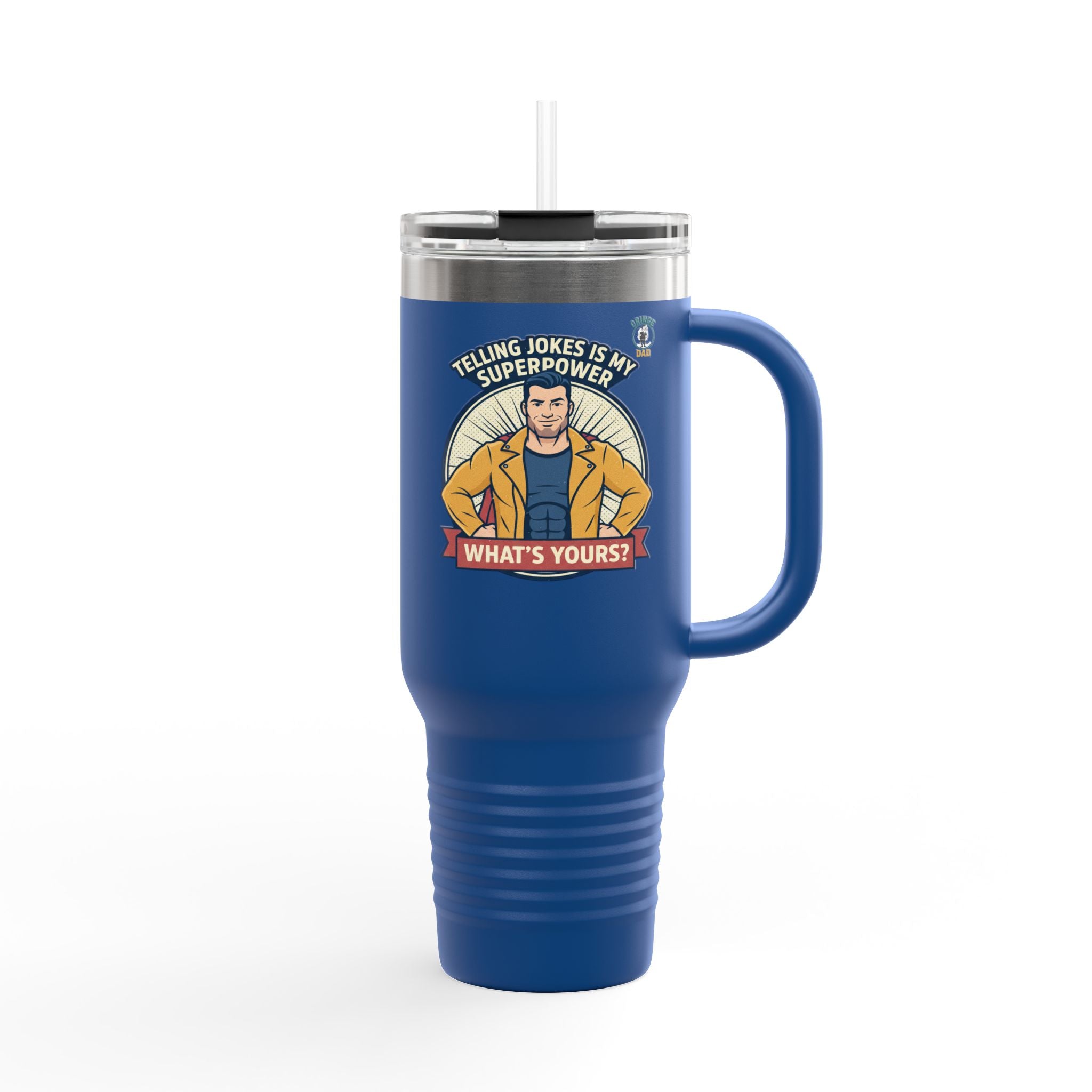 Jokes Is My Superpower 40oz Insulated Tumbler