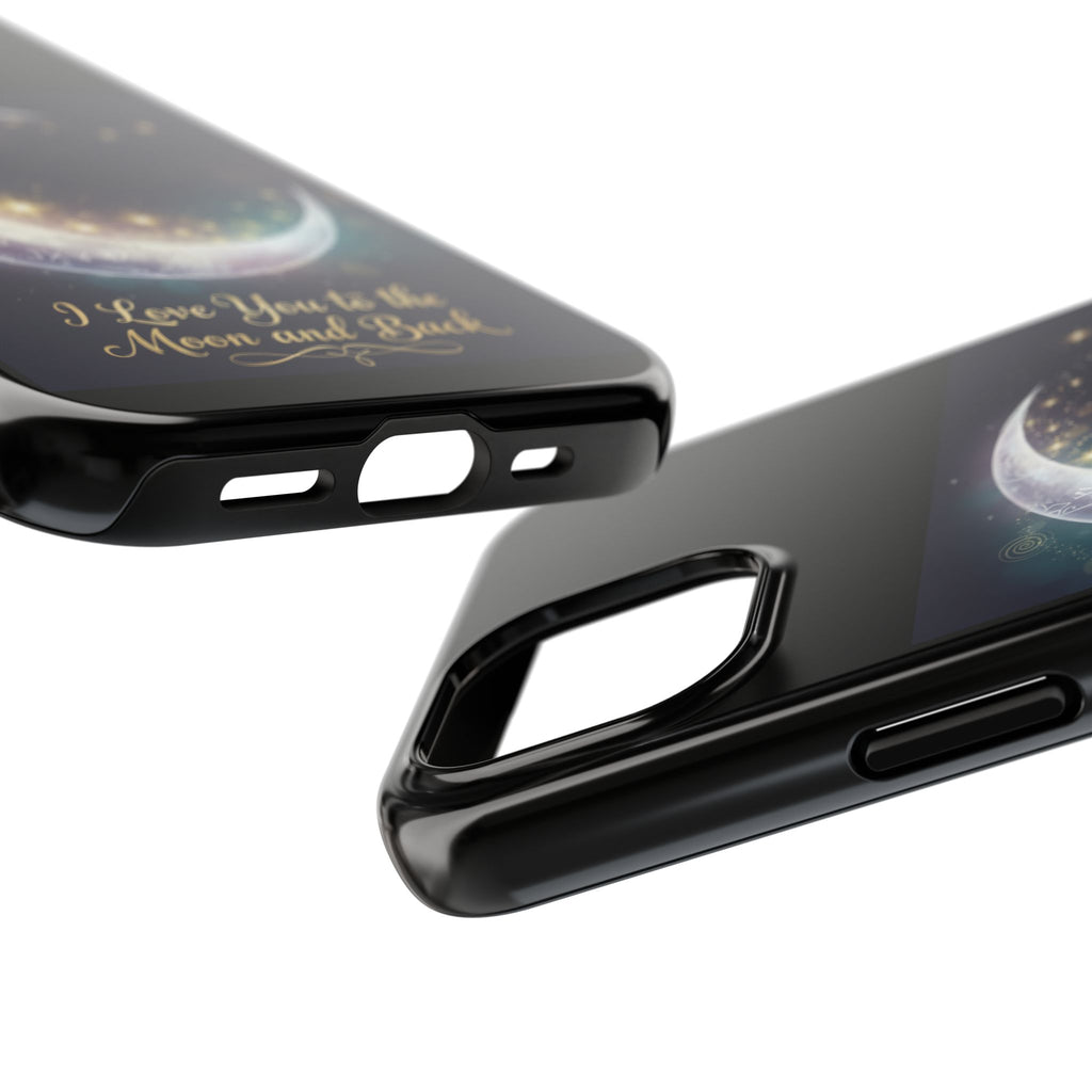 I Love You to the Moon and Back Phone Case | Moon Crescent Stars