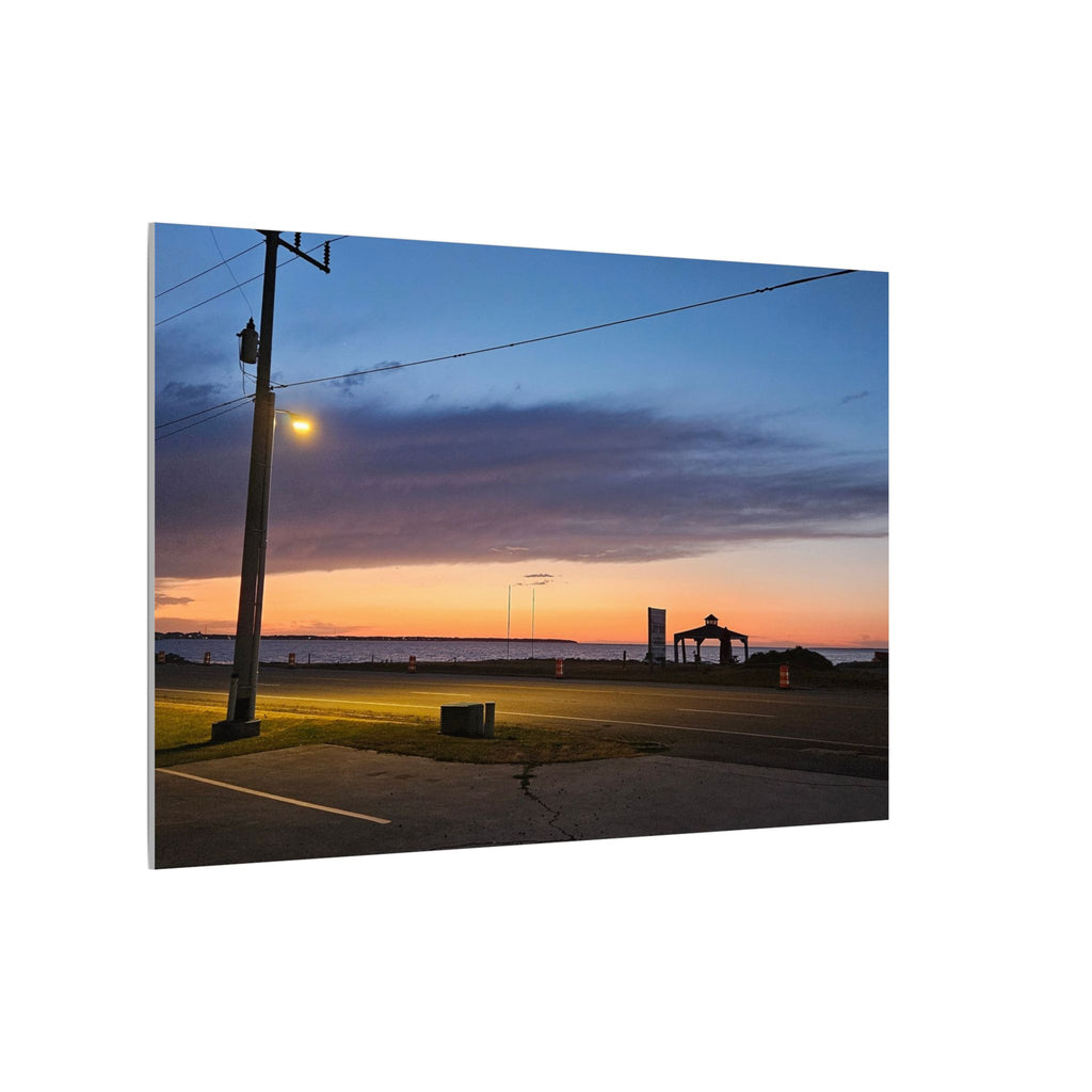 Sunset Pier Silhouette Canvas | Stretched Matte Wall Art