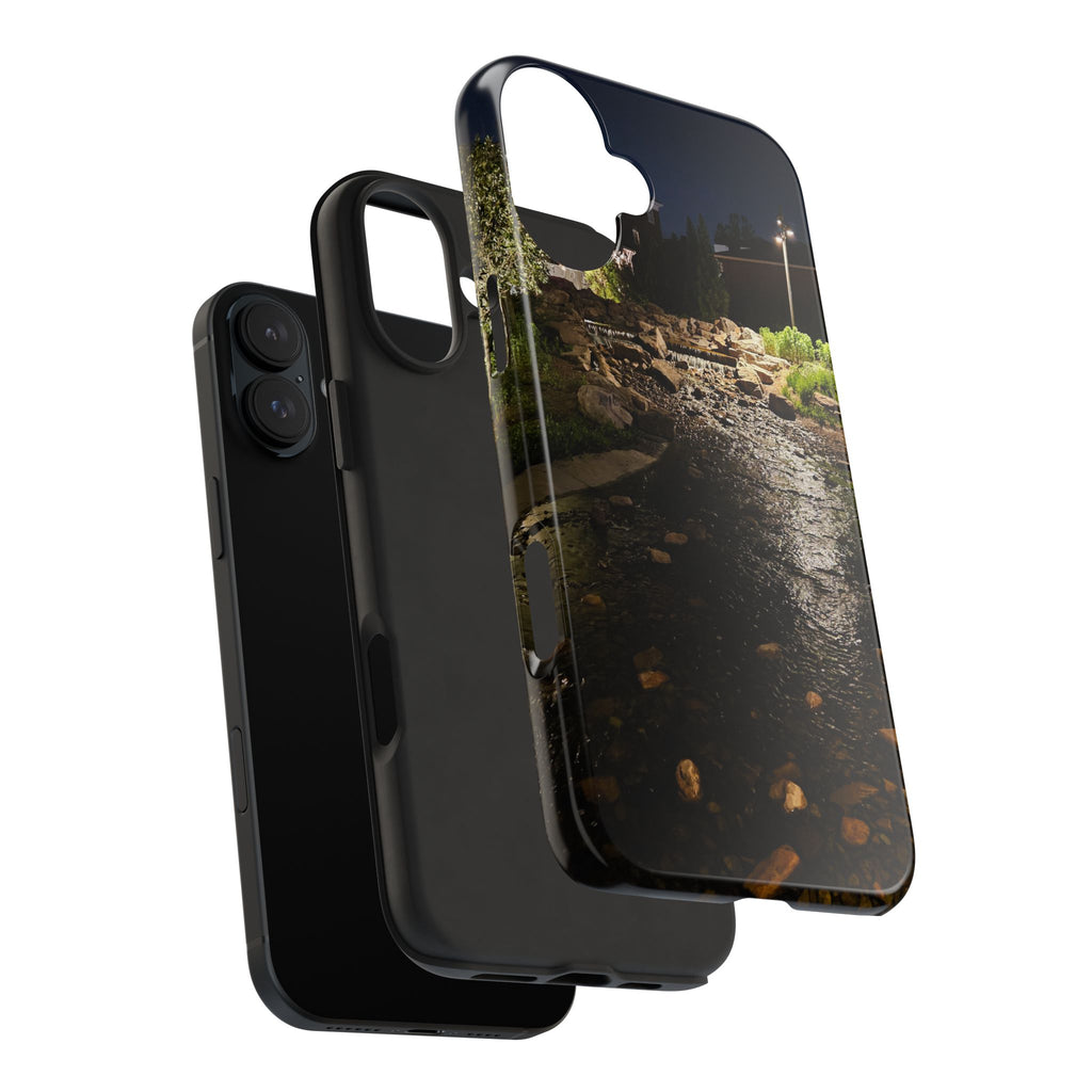 Night River Phone Case — Moody Outdoor Landscape Protective Cover
