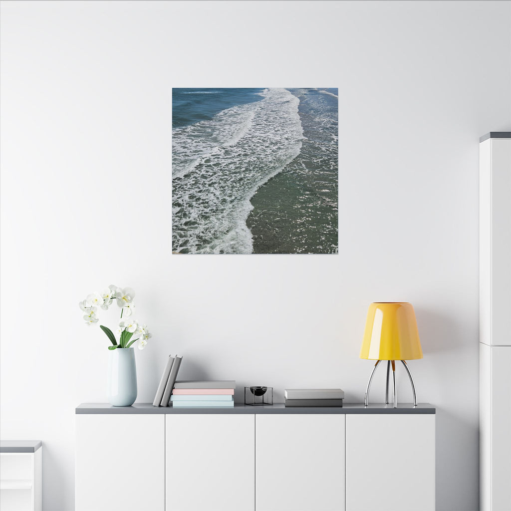 Ocean Shoreline Waves Canvas