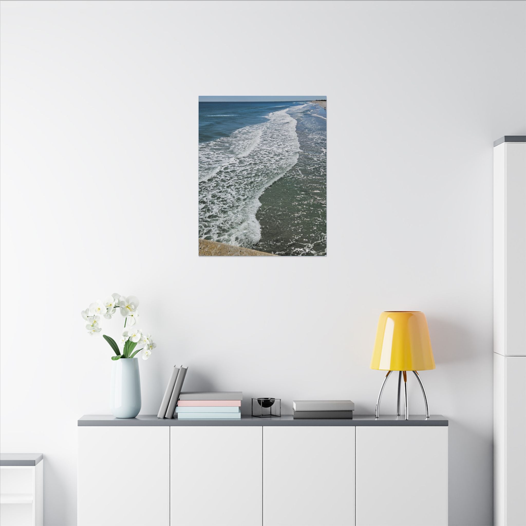 Ocean Shoreline Waves Canvas