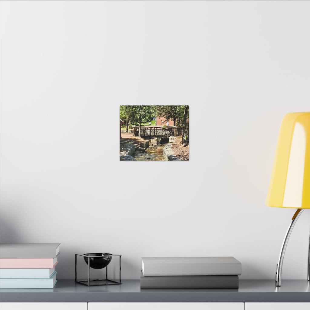 Park Footbridge Photograph Matte Canvas | Stretched Wall Art