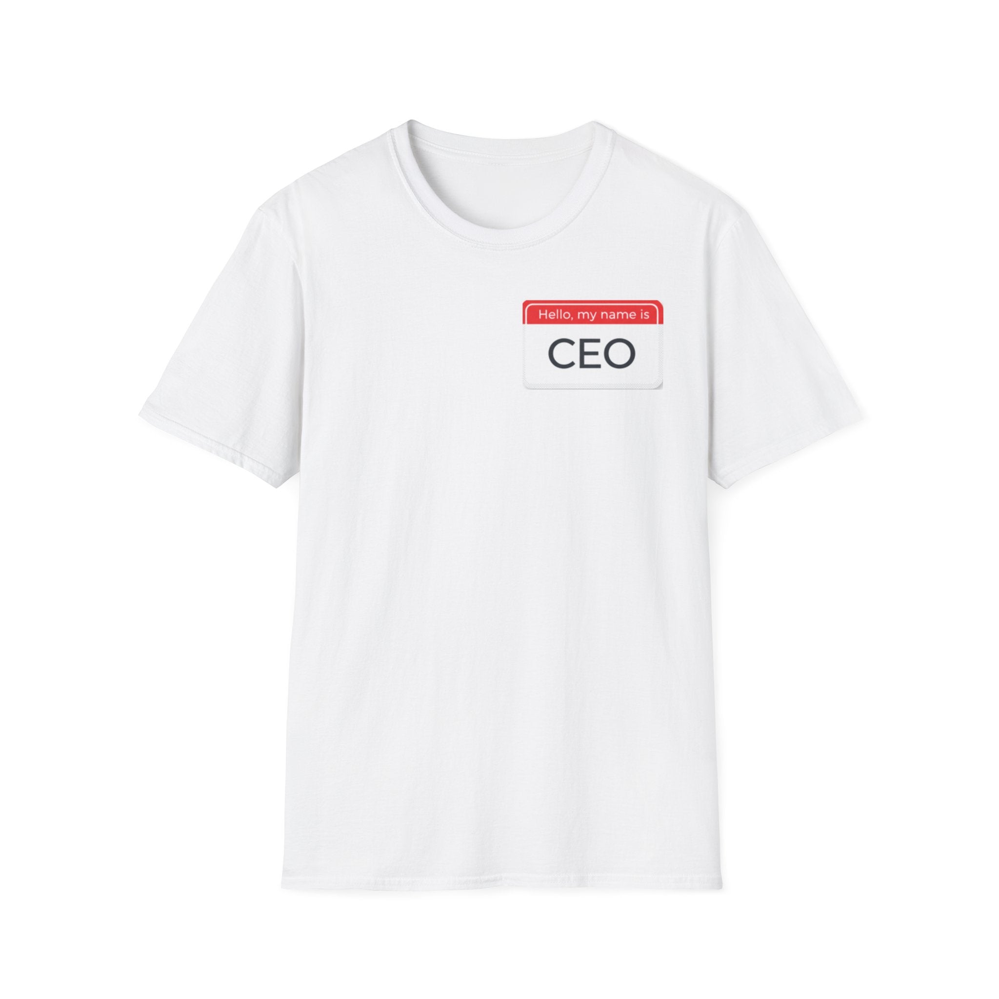 Hello My Name Is CEO T-Shirt | Name Tag Novelty Tee