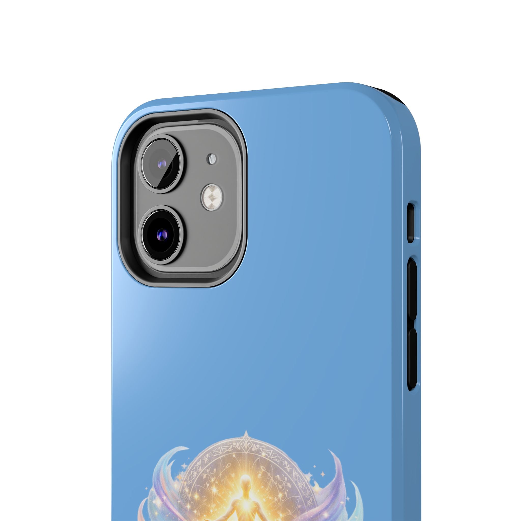 Positive Attracts Positive angel artwork Phone Case | inspirational spiritual design