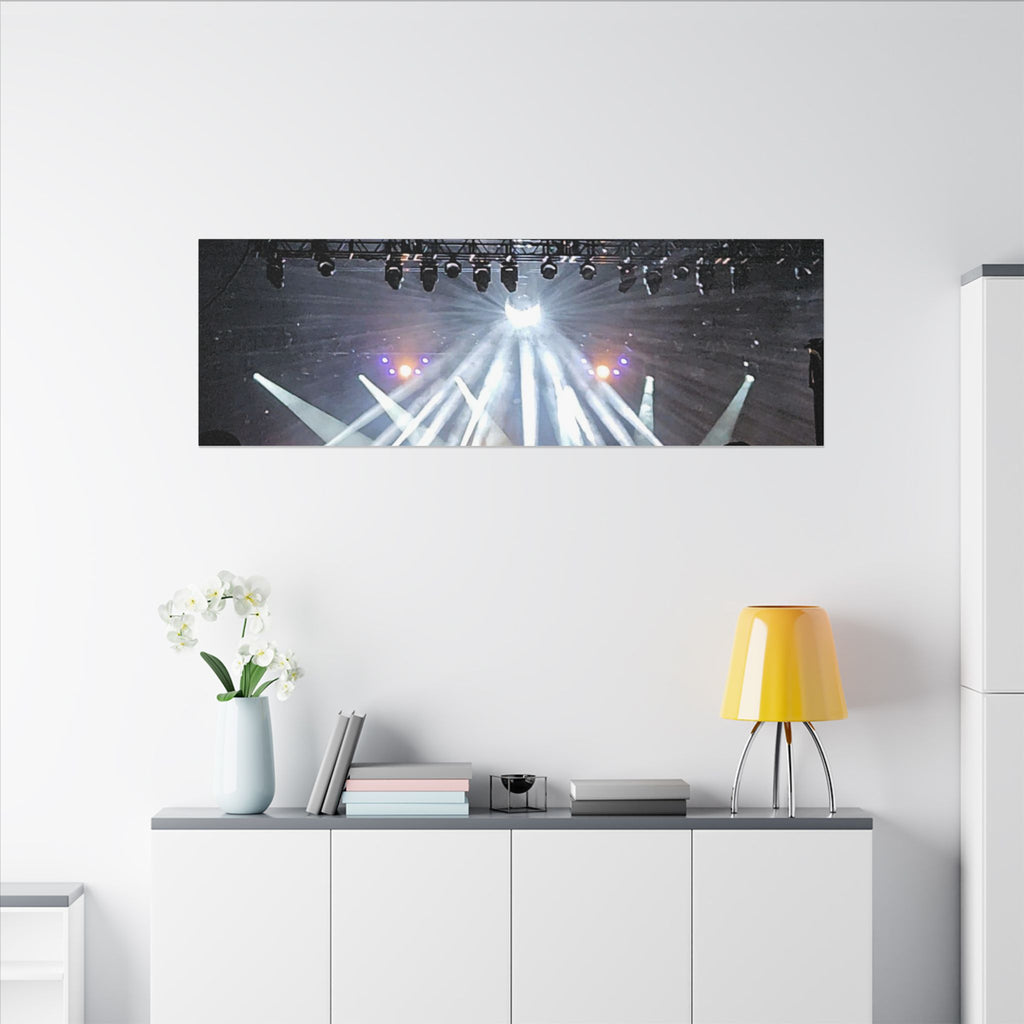 Concert Stage Lights Canvas, Matte Stretched Wall Art | Live Music