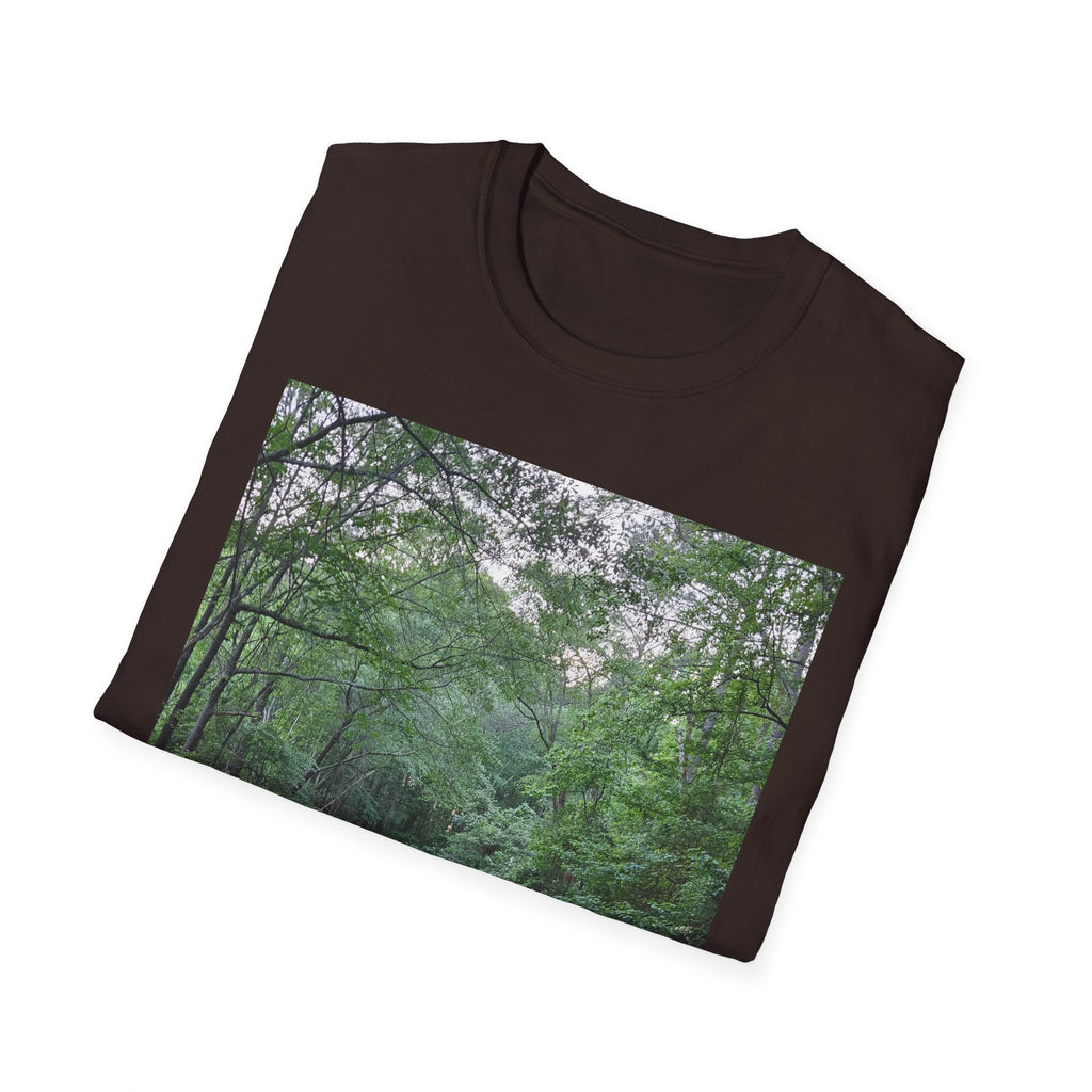Mossy Pond T‑Shirt — Serene Green Nature Photography Tee