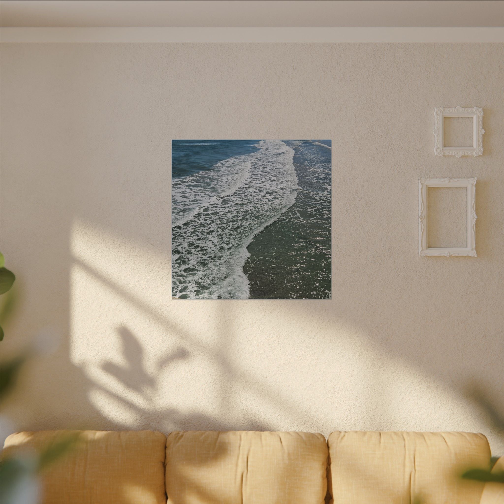 Ocean Shoreline Waves Canvas