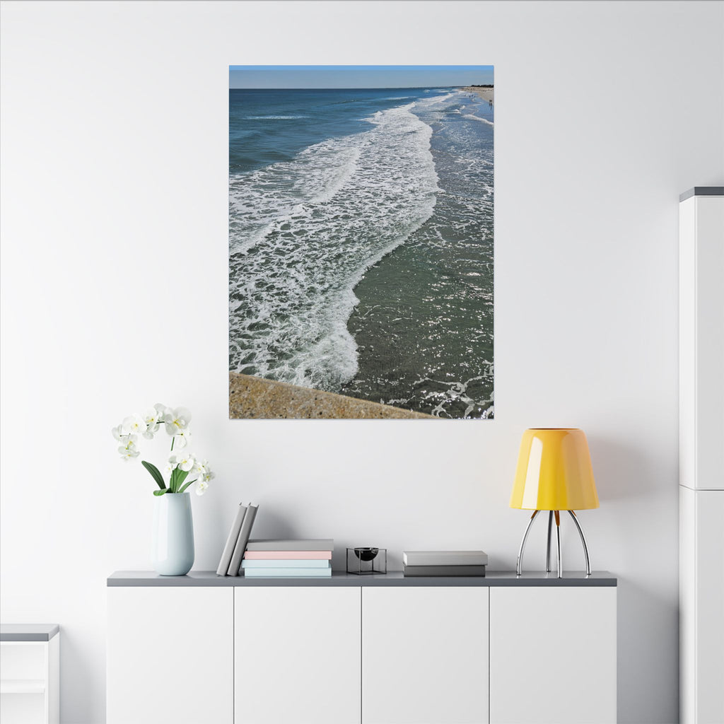 Ocean Shoreline Waves Canvas