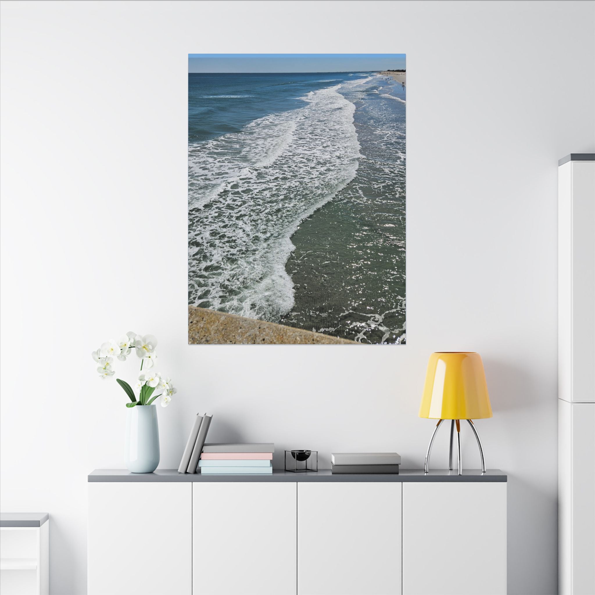 Ocean Shoreline Waves Canvas