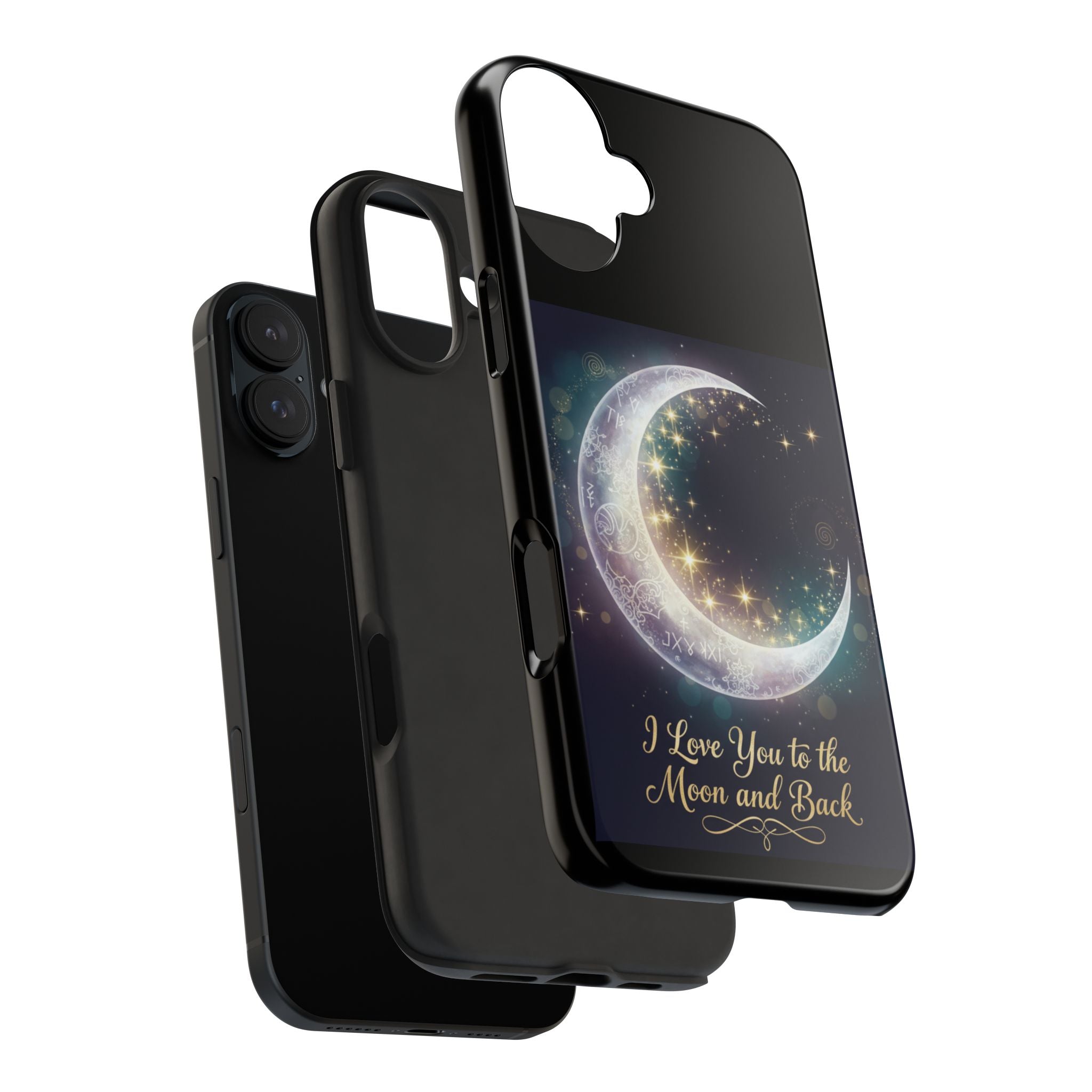 I Love You to the Moon and Back Phone Case | Moon Crescent Stars