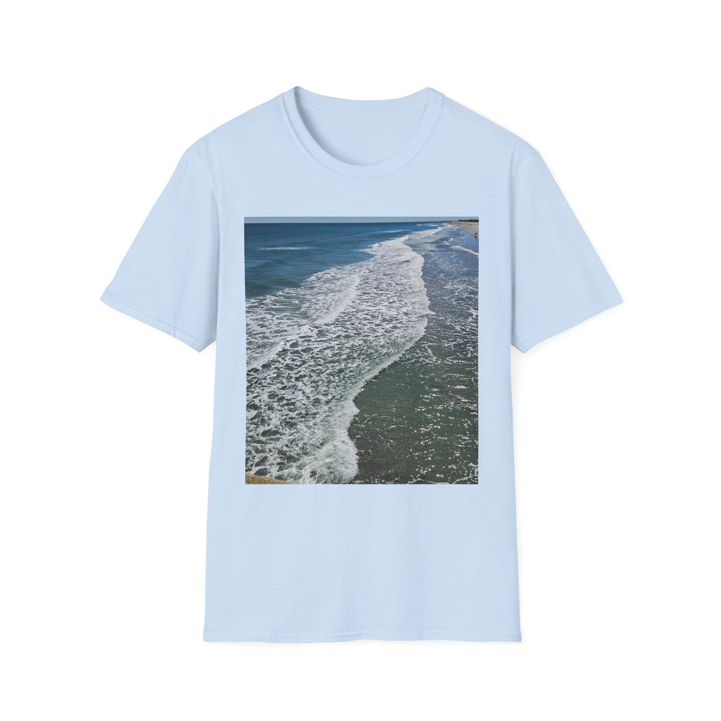 Beach Waves Photo T-Shirt — Coastal Ocean Surf Graphic Tee