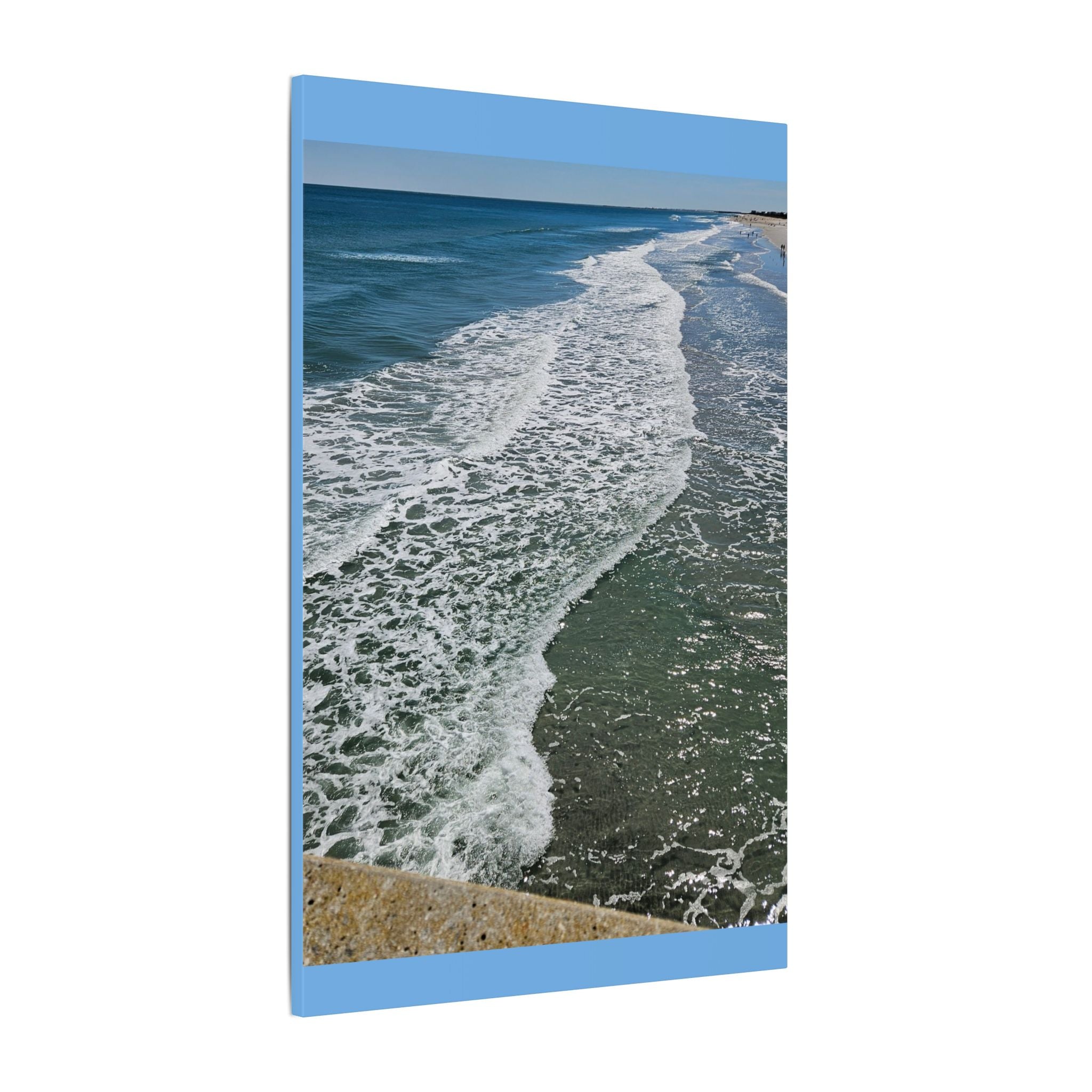 Ocean Shoreline Waves Canvas