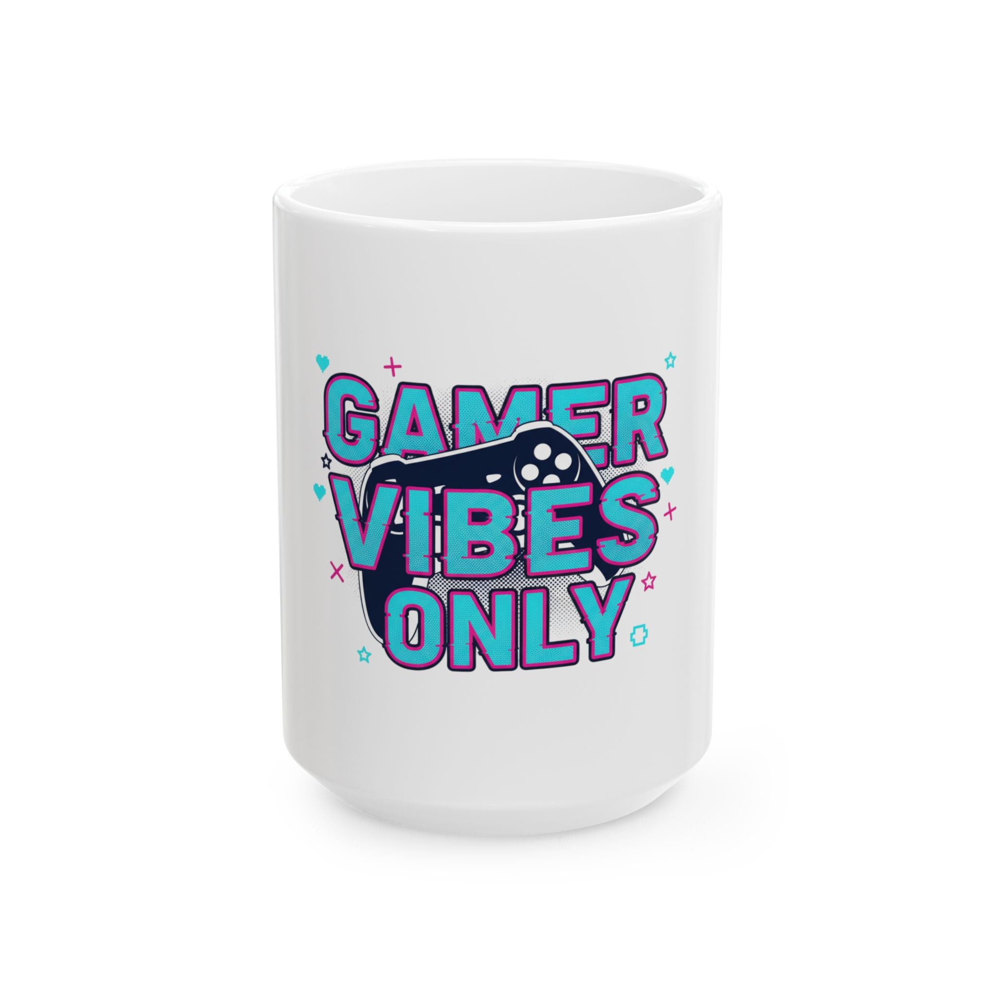 Gamer Vibes Only Mug | Ceramic Coffee Cup, Video Game Controller Design