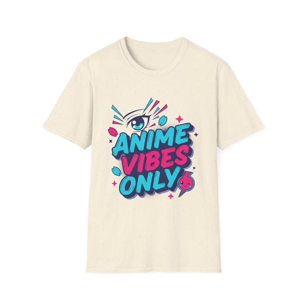 Anime Vibes Only T-Shirt | Retro Neon Anime Eye Design