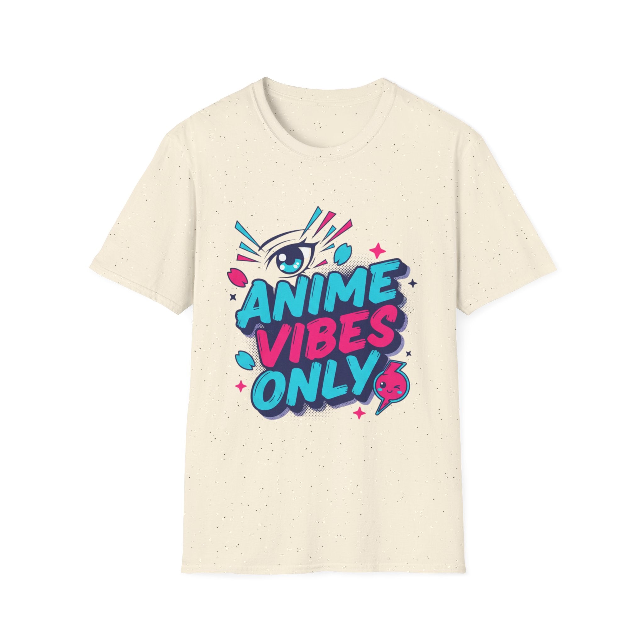Anime Vibes Only T-Shirt | Retro Neon Anime Eye Design