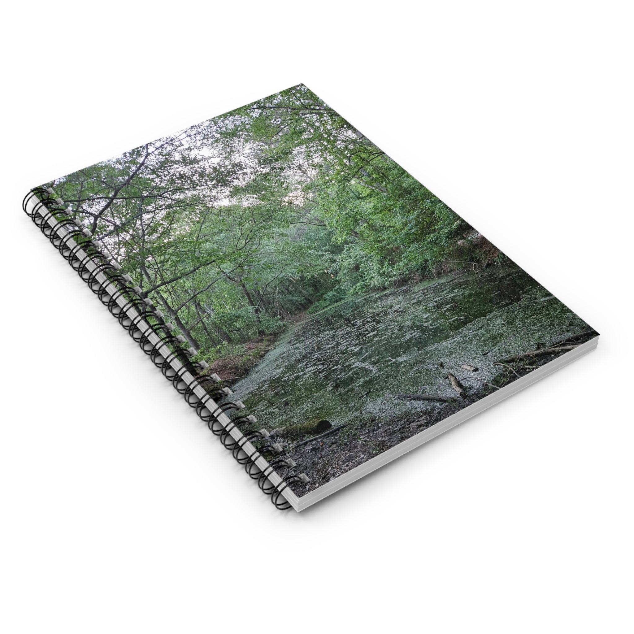 Mossy Pond Spiral Notebook — Lined Journal for Nature Lovers
