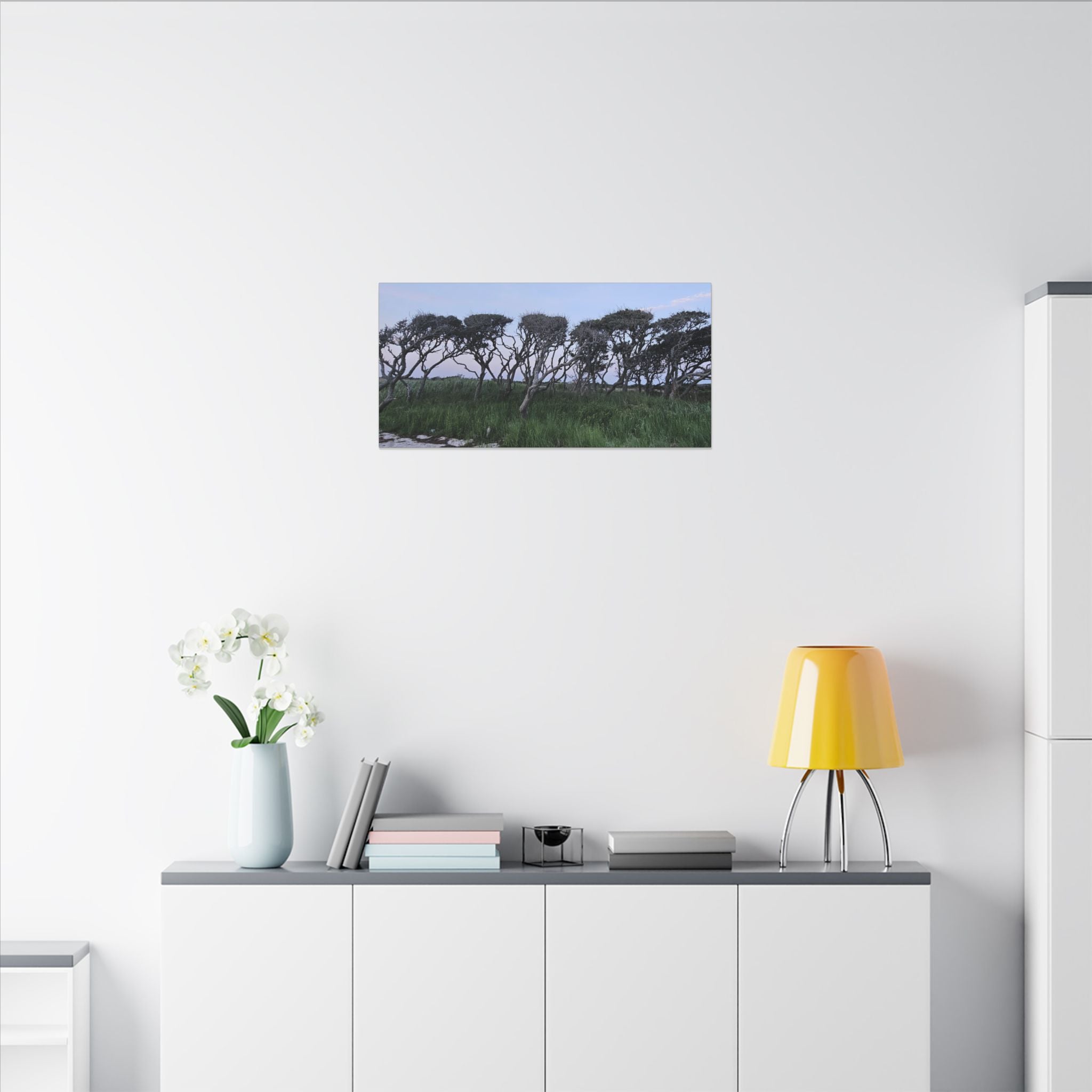 Coastal Windblown Trees Canvas