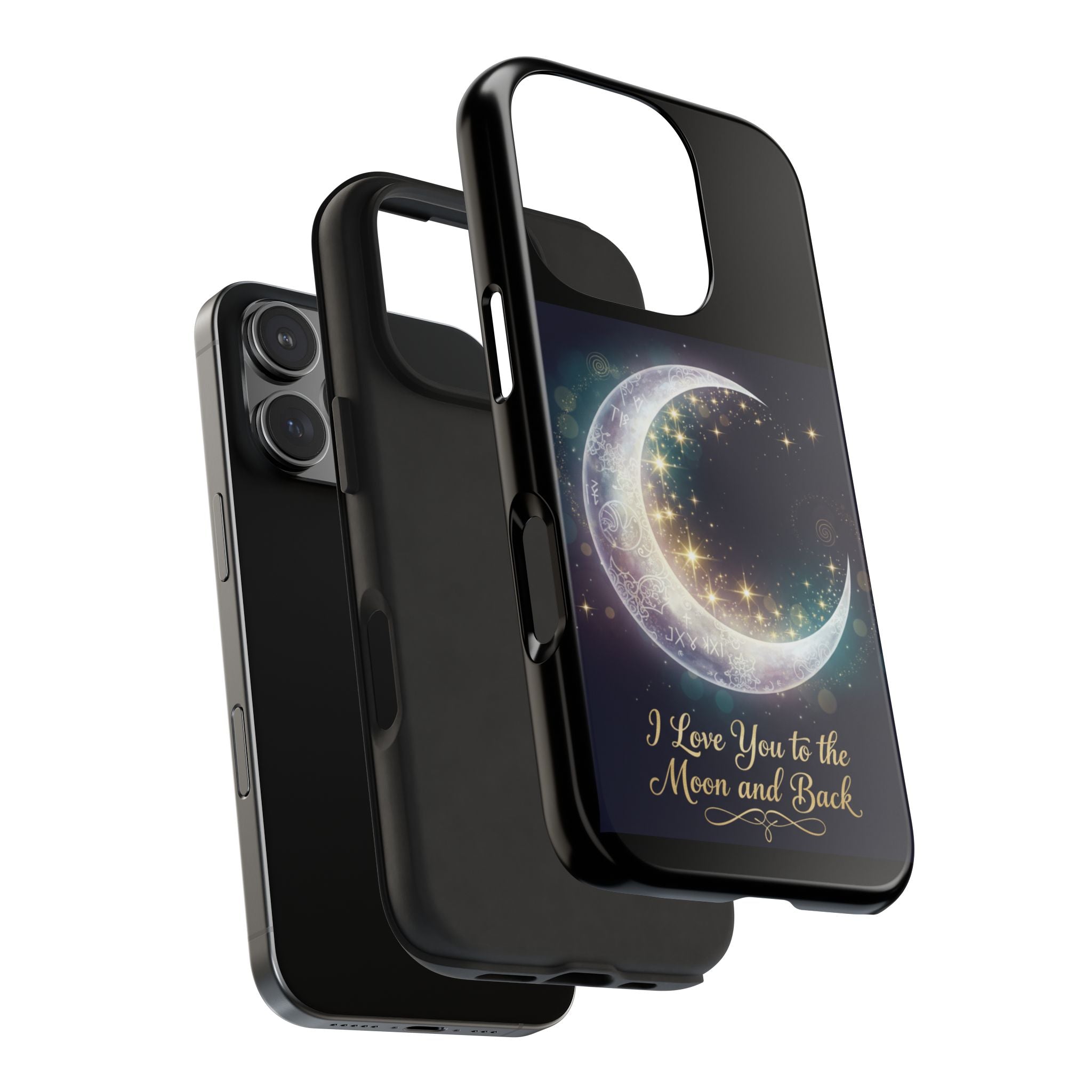 I Love You to the Moon and Back Phone Case | Moon Crescent Stars