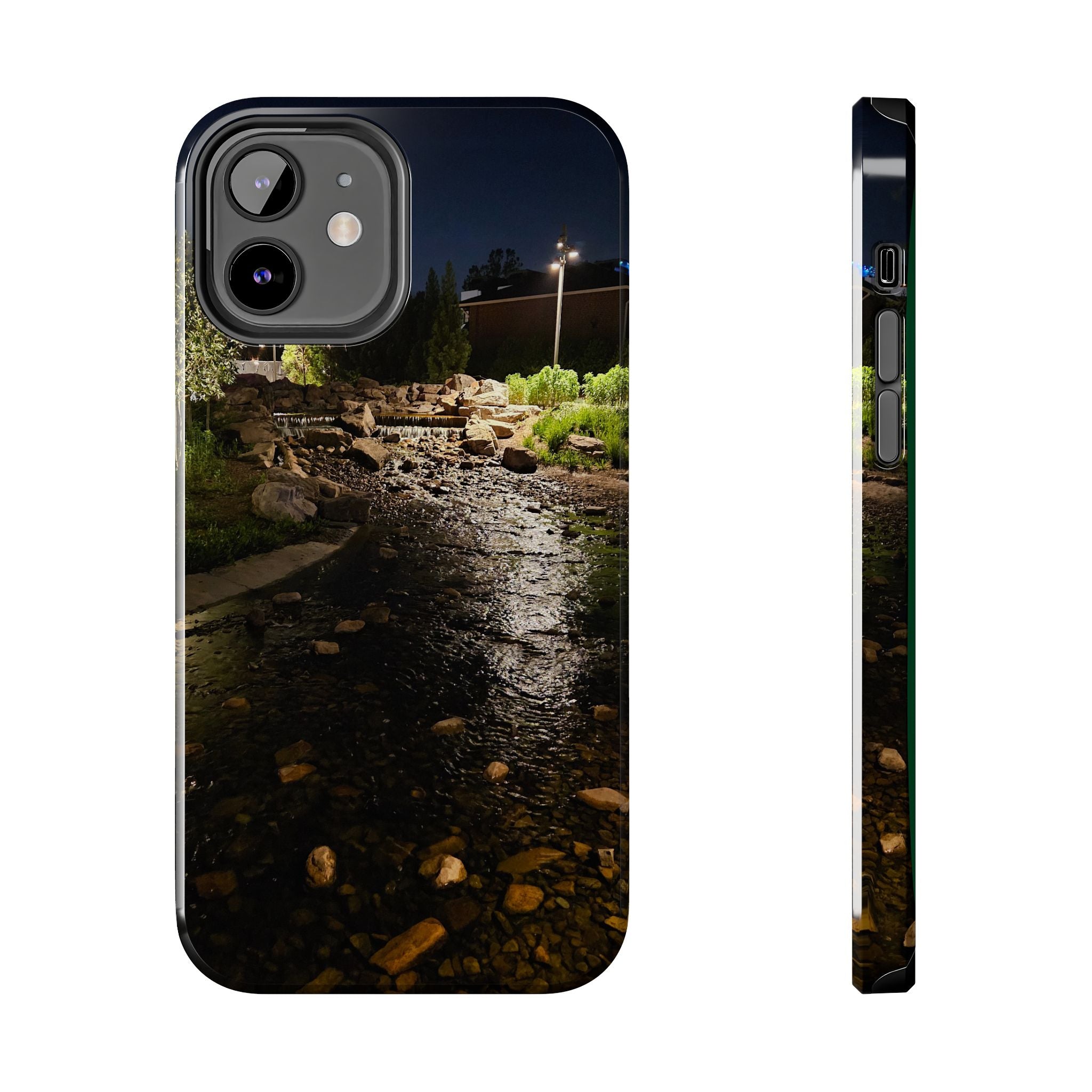 Night River Phone Case — Moody Outdoor Landscape Protective Cover