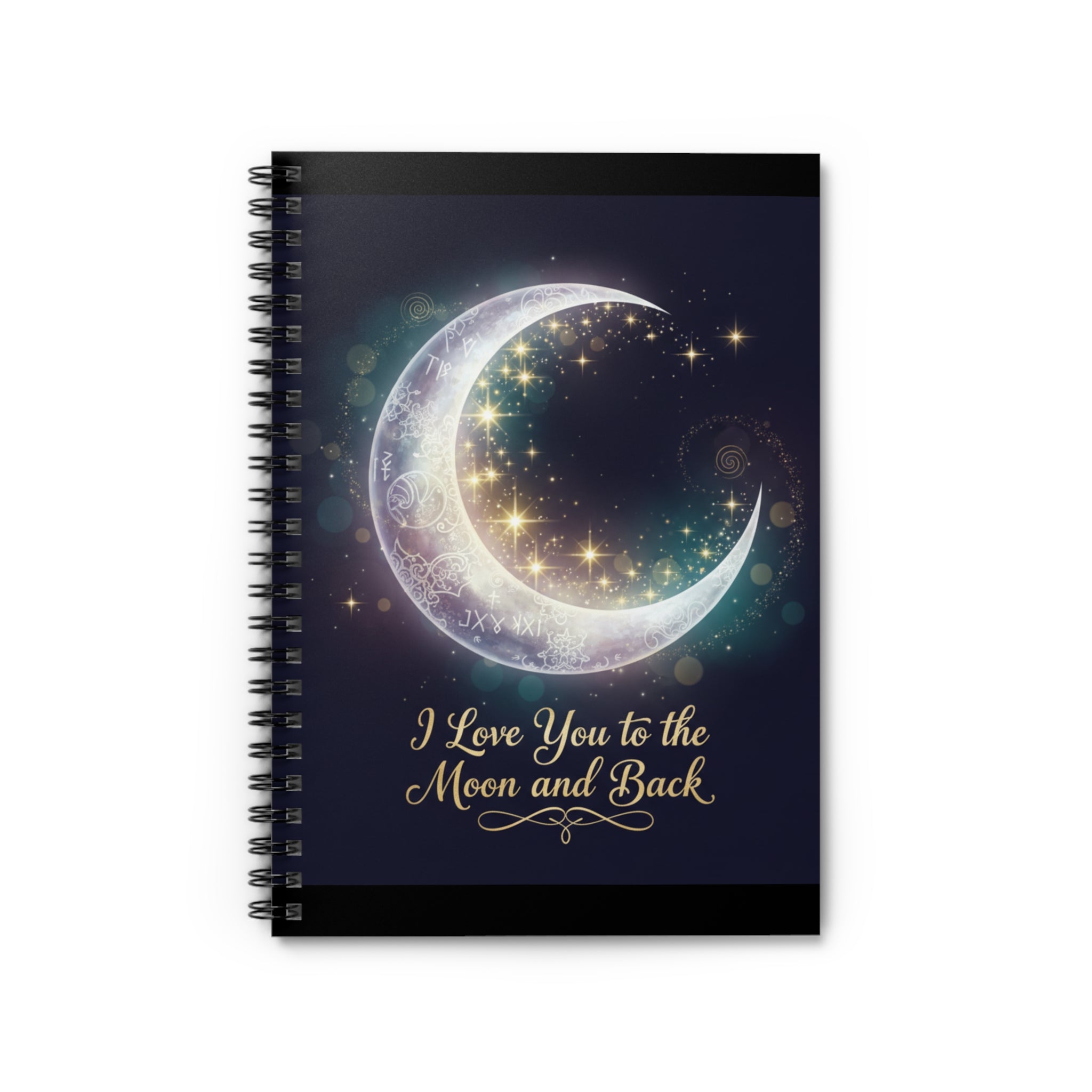 I Love You to the Moon and Back Notebook | Spiral Ruled Journal
