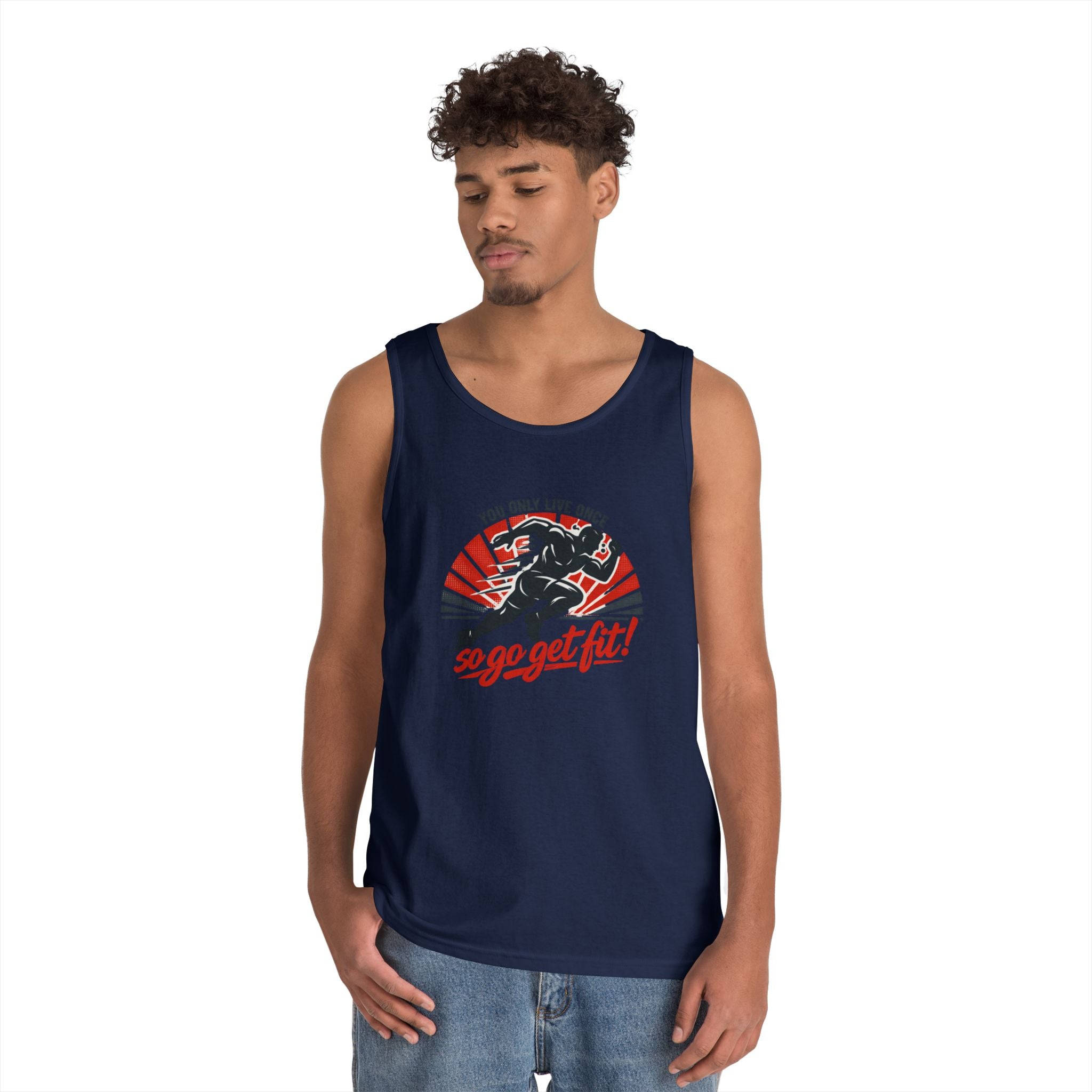 You Only Live Once So Go Get Fit tank top | Fitness Motivational Workout Tee