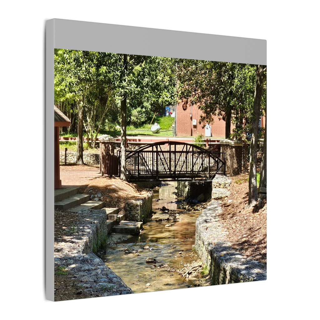 Park Footbridge Photograph Matte Canvas | Stretched Wall Art