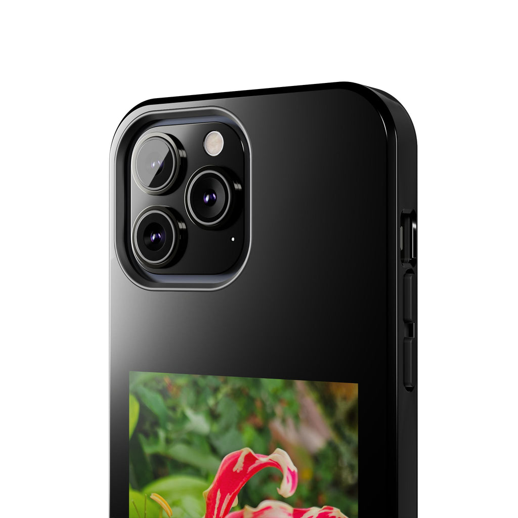 Gloriosa Lily Tough Phone Case | Red Tropical Flower Phone Case