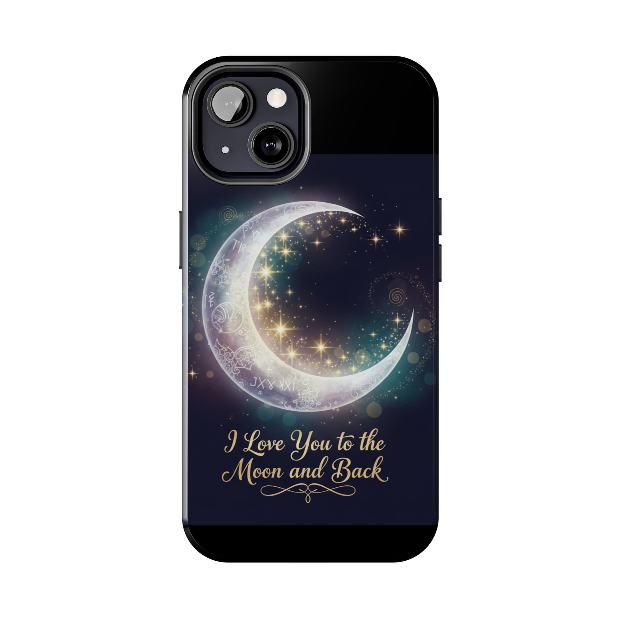 I Love You to the Moon and Back iPhone Case | Moon and Stars Tough Case