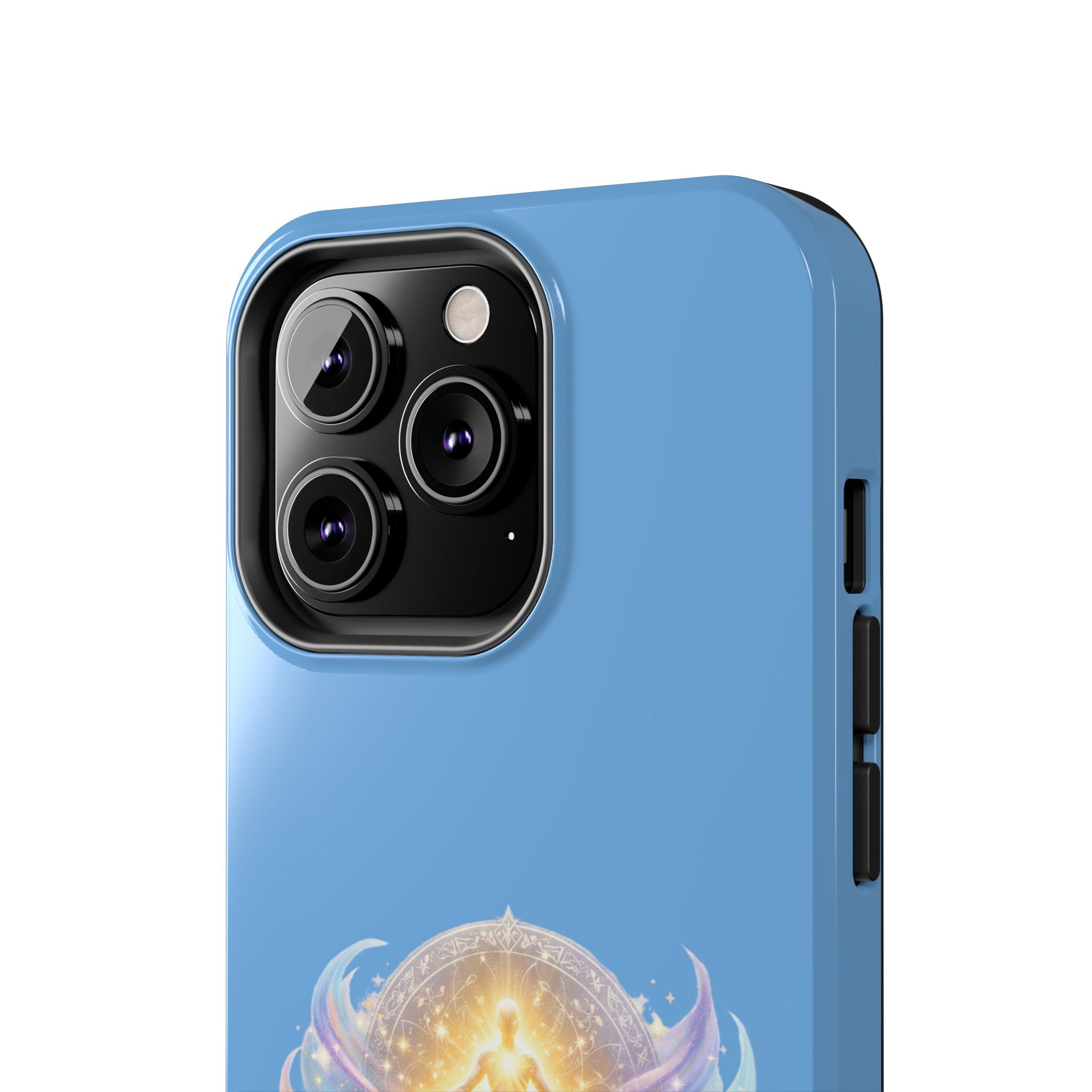 Positive Attracts Positive angel artwork Phone Case | inspirational spiritual design