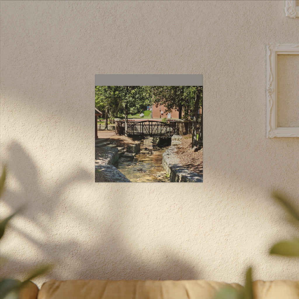 Park Footbridge Photograph Matte Canvas | Stretched Wall Art