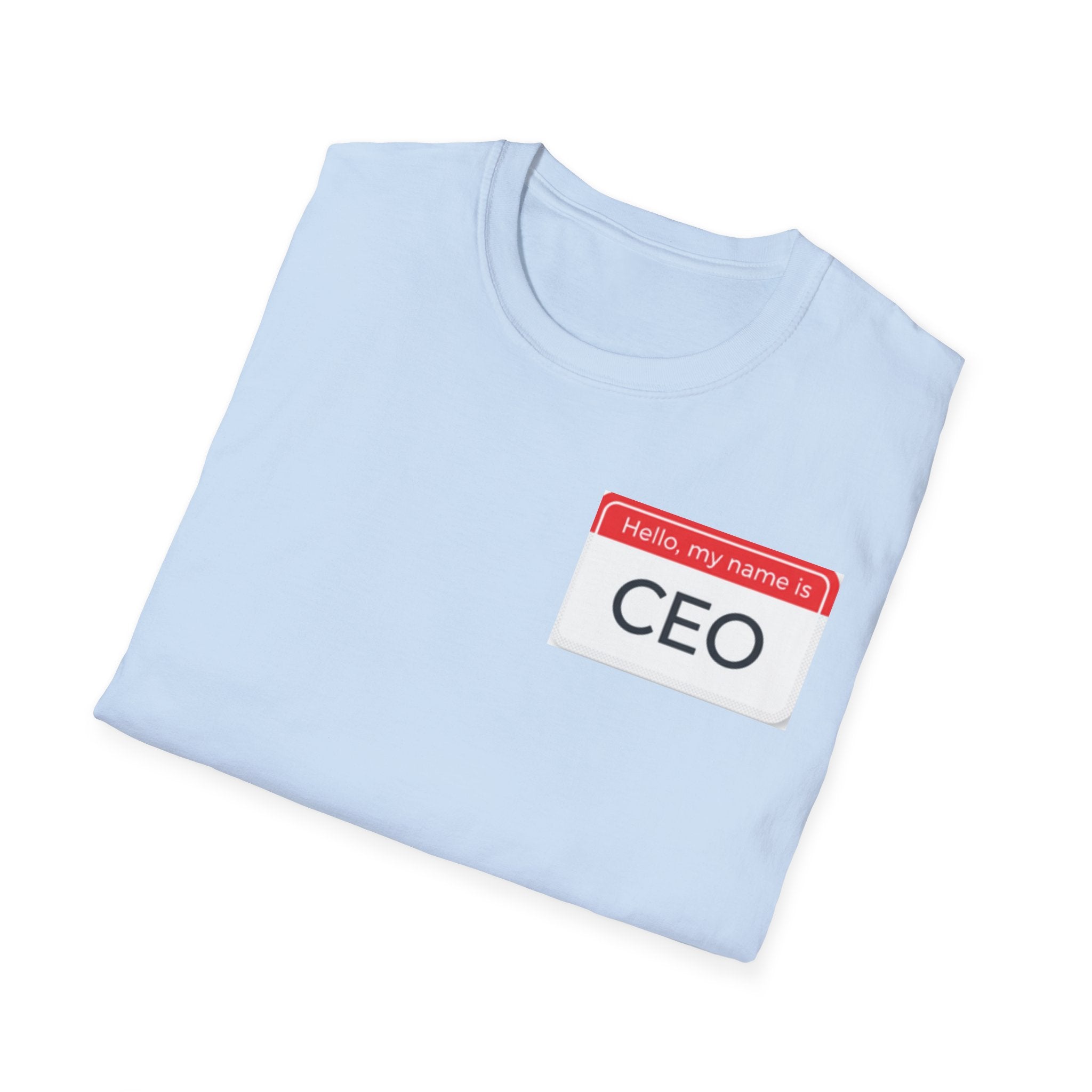 Hello My Name Is CEO T-Shirt | Name Tag Novelty Tee