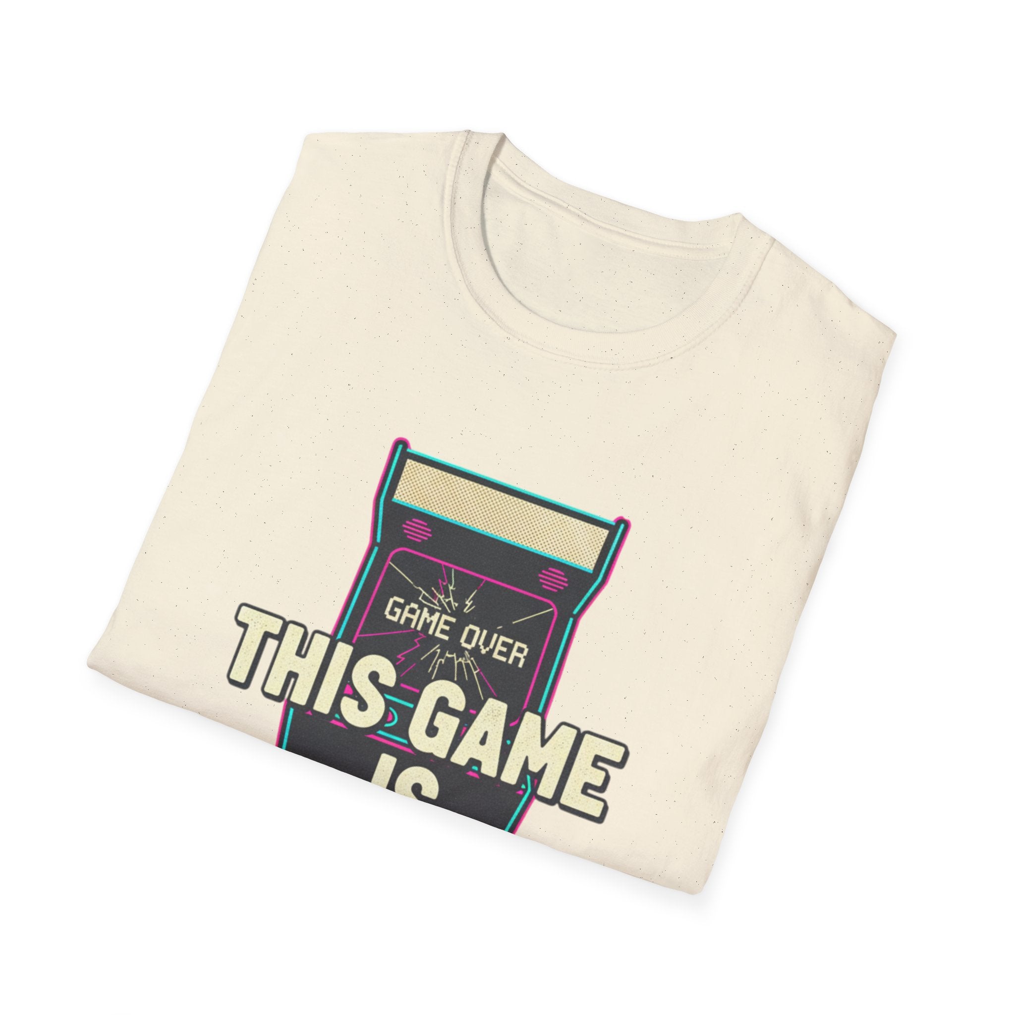 This Game Is Rigged T-Shirt | Retro Arcade Game Over Graphic Tee