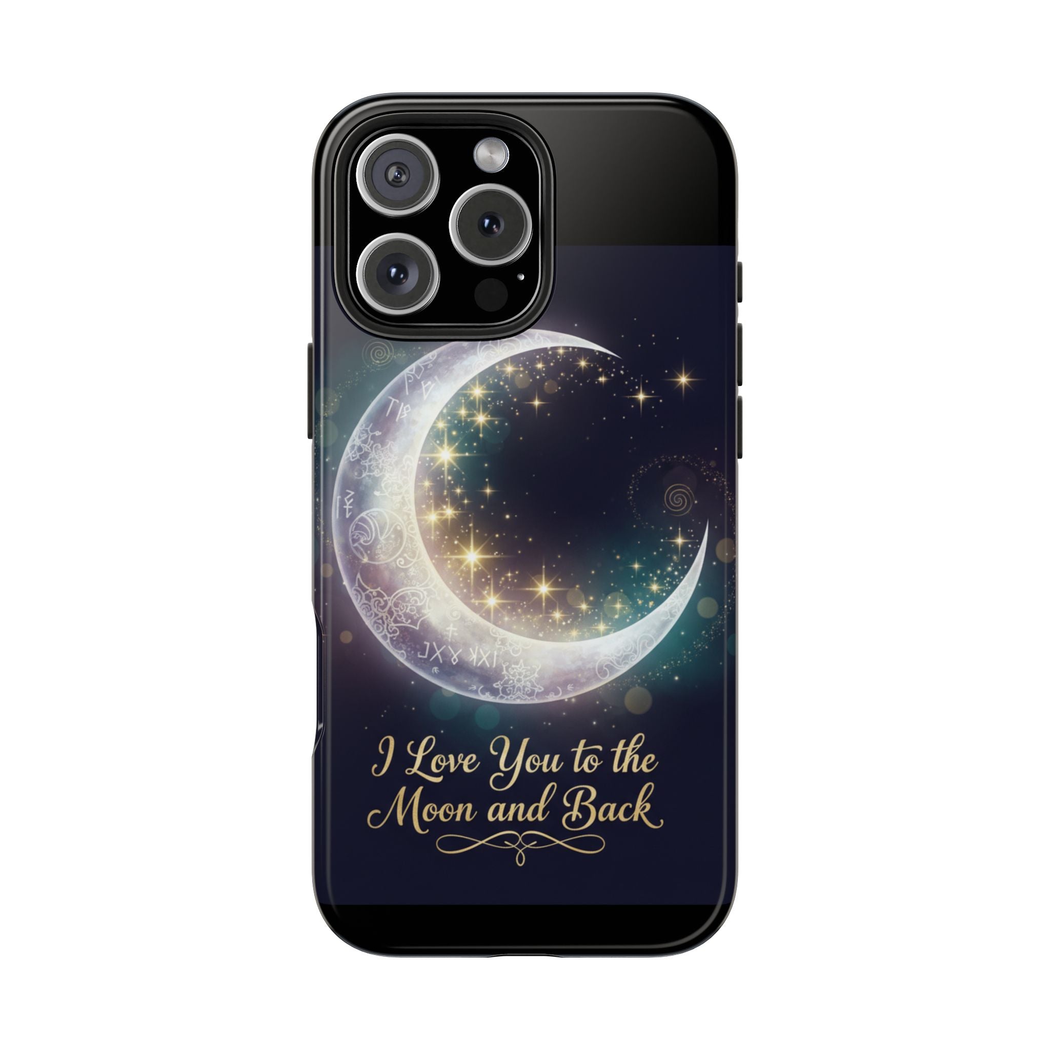 I Love You to the Moon and Back iPhone Case | Moon and Stars Tough Case
