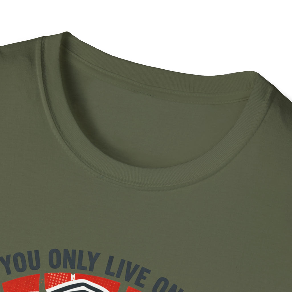 Motivational Fitness T-Shirt — "You Only Live Once So Go Get Fit!"