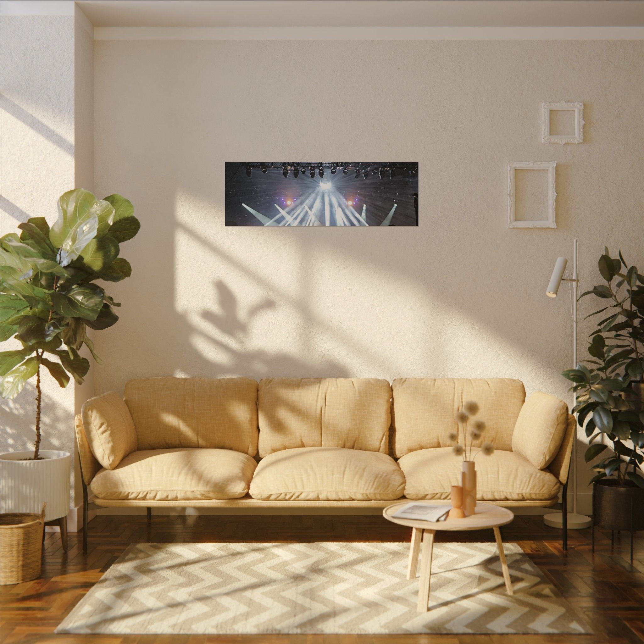 Concert Stage Lights Canvas, Matte Stretched Wall Art | Live Music