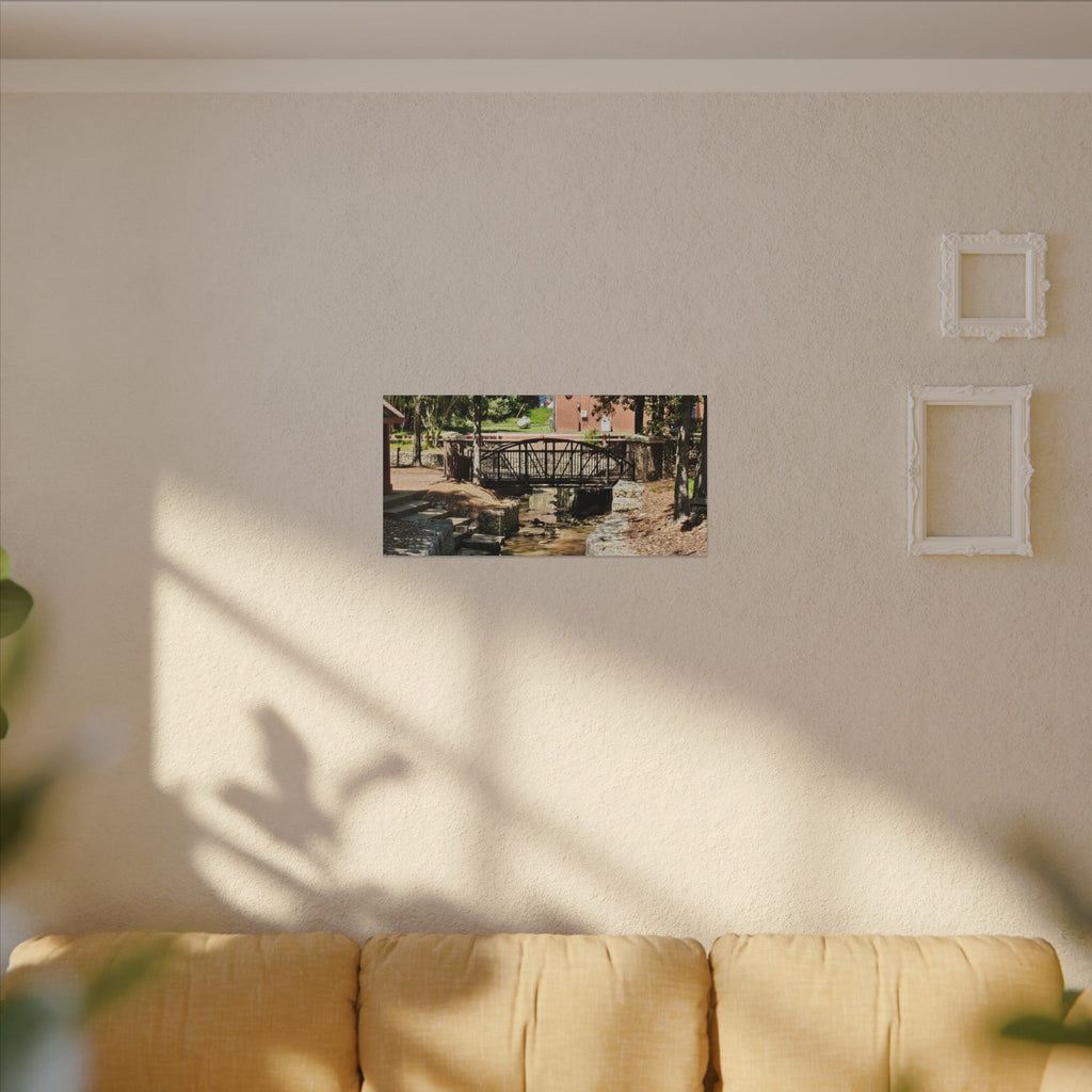 Park Footbridge Photograph Matte Canvas | Stretched Wall Art